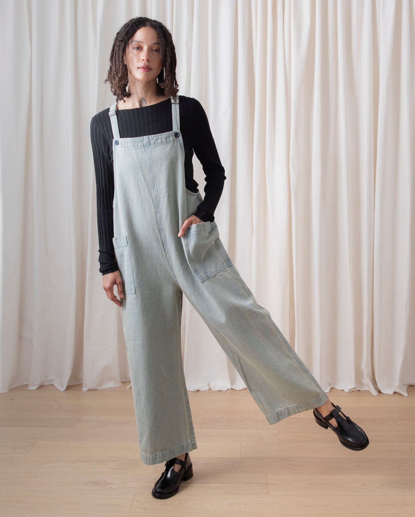 OVERALL JUMPER - LIGHT DENIM