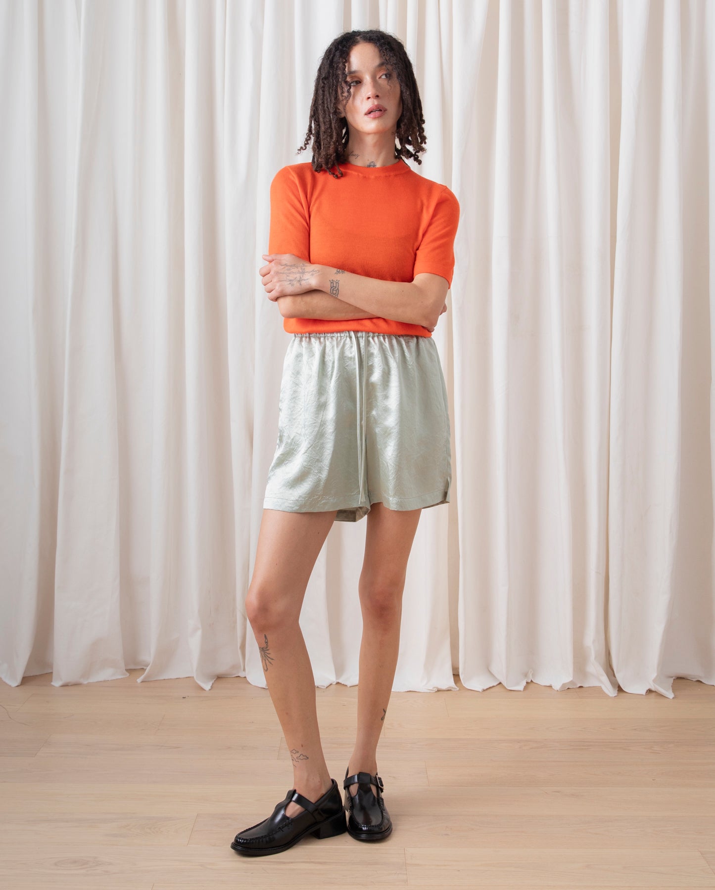 SPRING KNIT T-SHIRT - POPPY