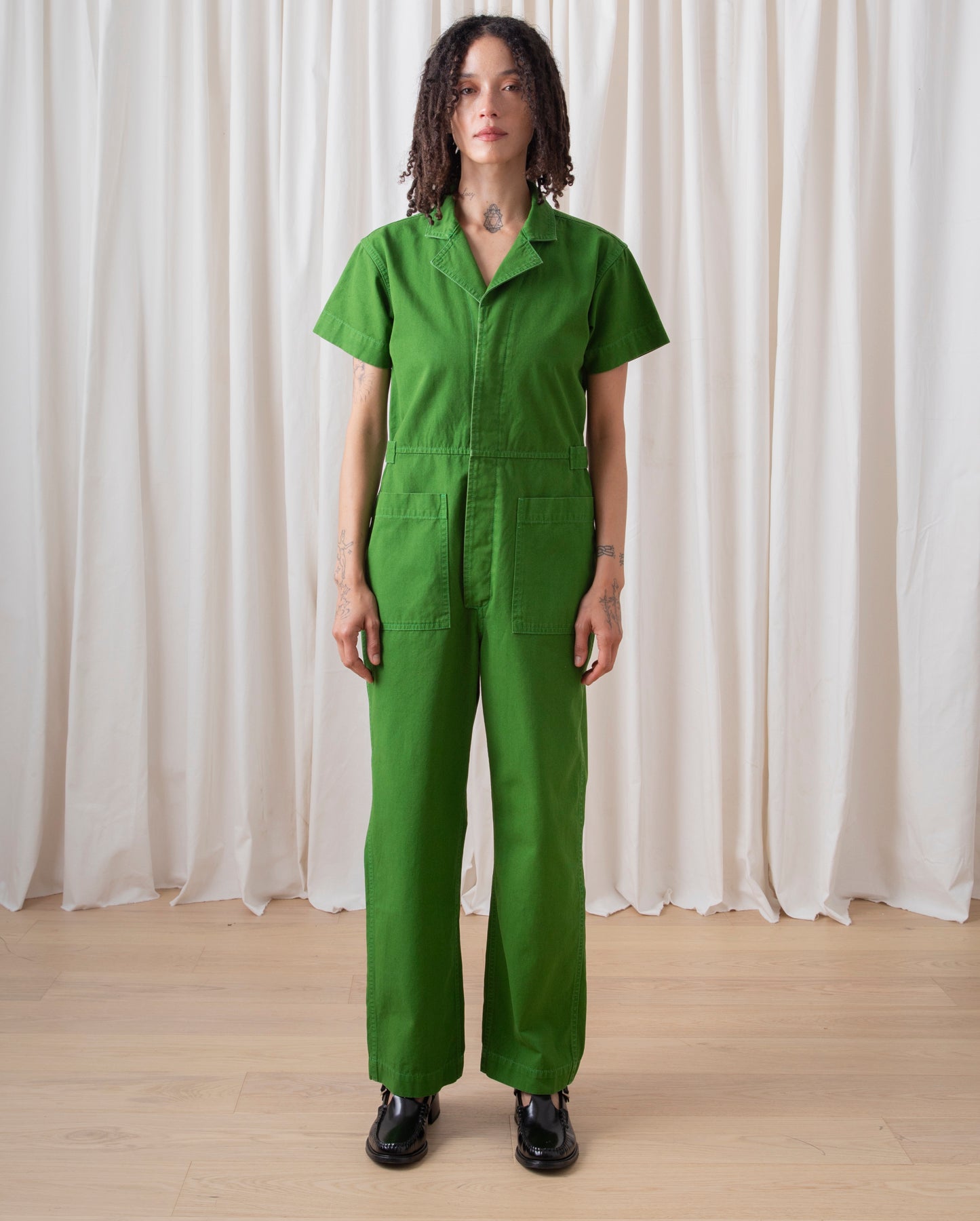 BOILER SUIT - GRASS GREEN