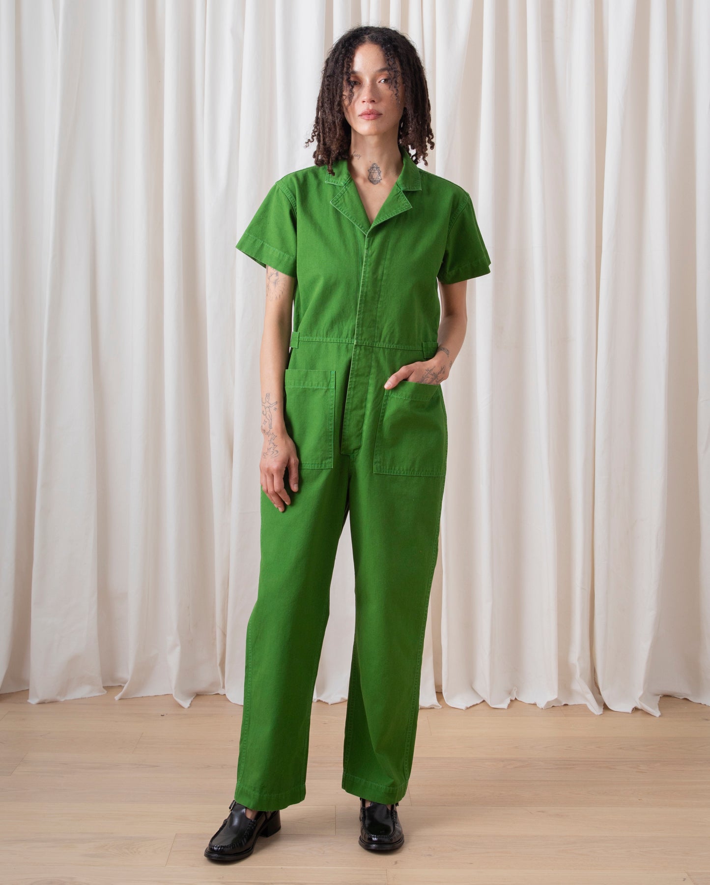 BOILER SUIT - GRASS GREEN