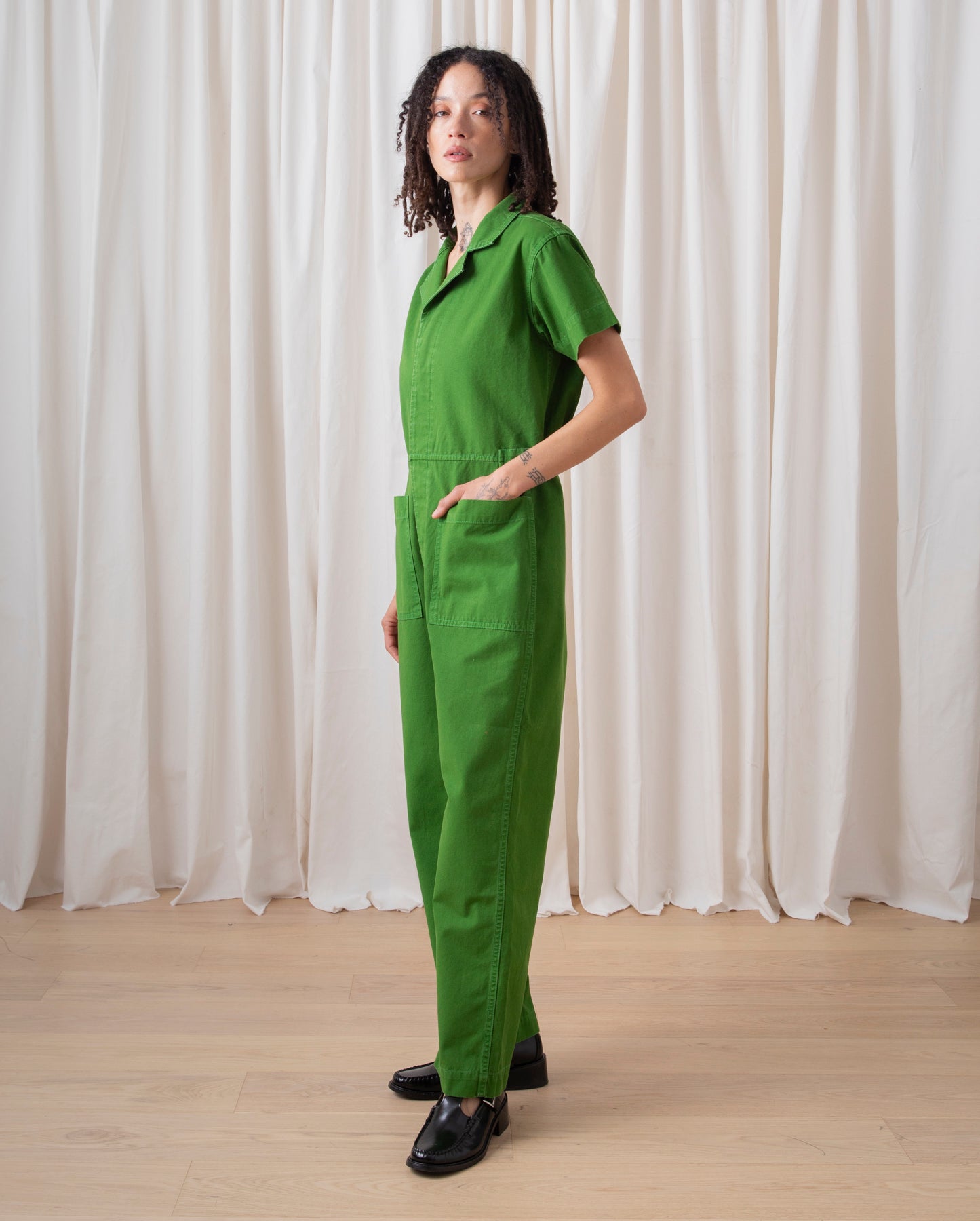 BOILER SUIT - GRASS GREEN