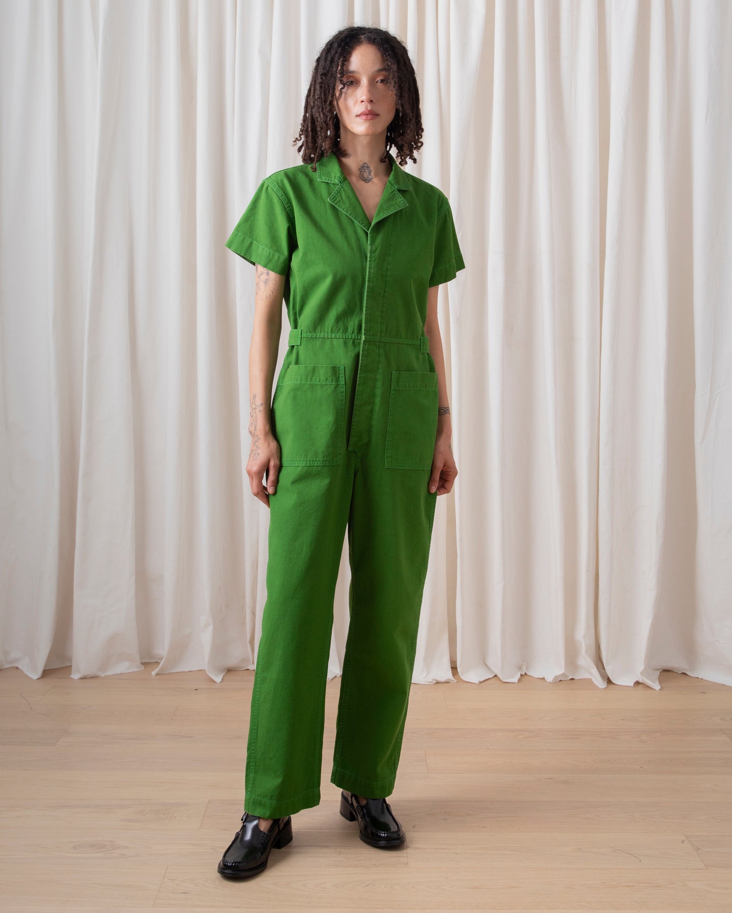 BOILER SUIT - GRASS GREEN