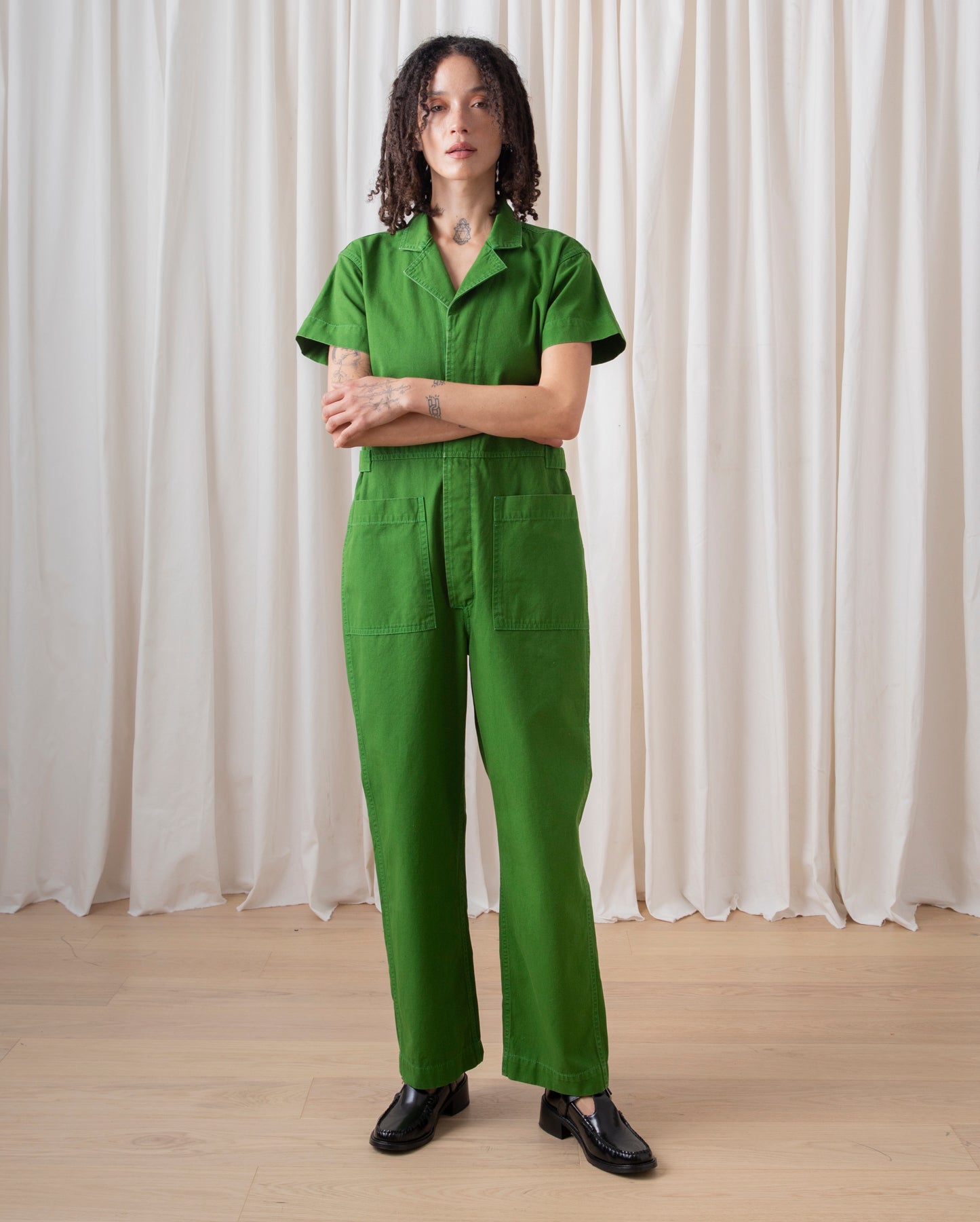 BOILER SUIT - GRASS GREEN