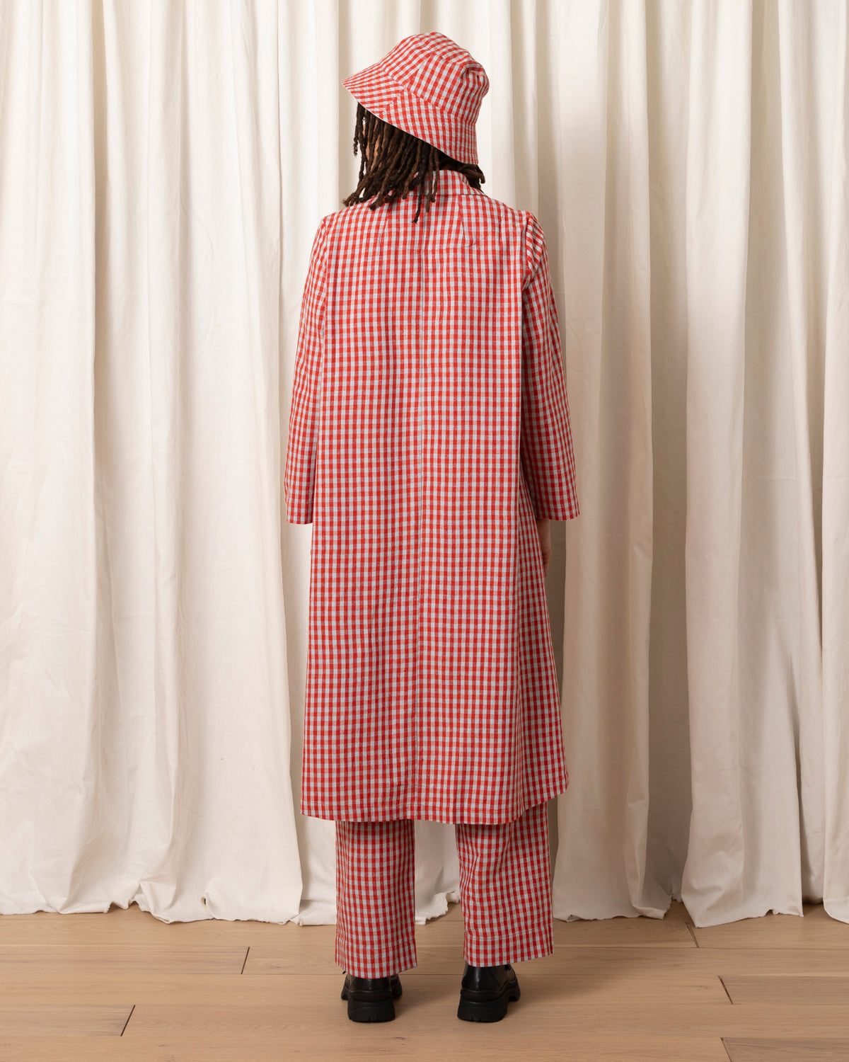 NOTCH JACKET - POPPY/ICE GINGHAM