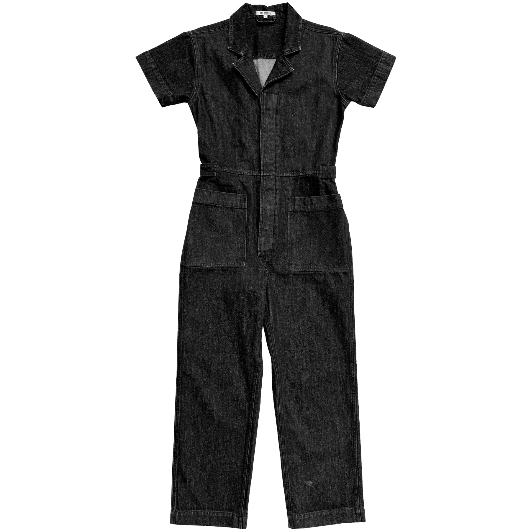 BOILER SUIT - BLACK DENIM