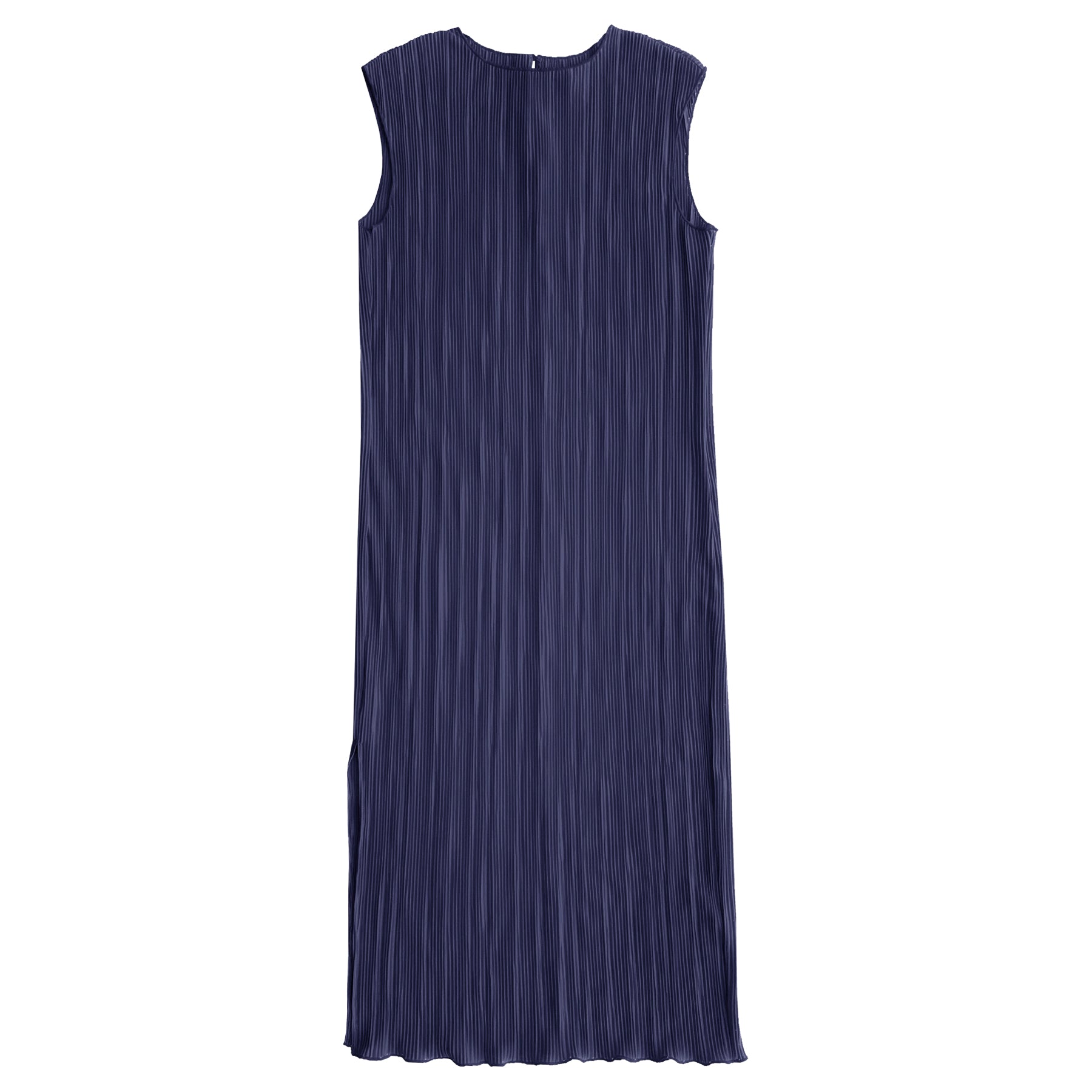 PLEATED TANK DRESS - NAVY