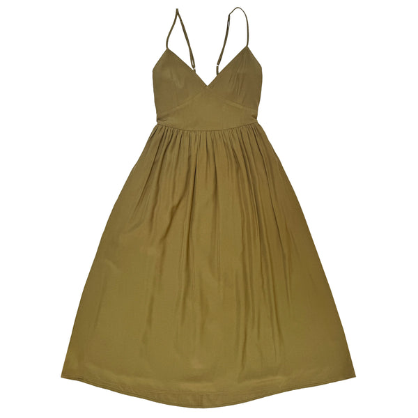 TIE BACK MIDI DRESS