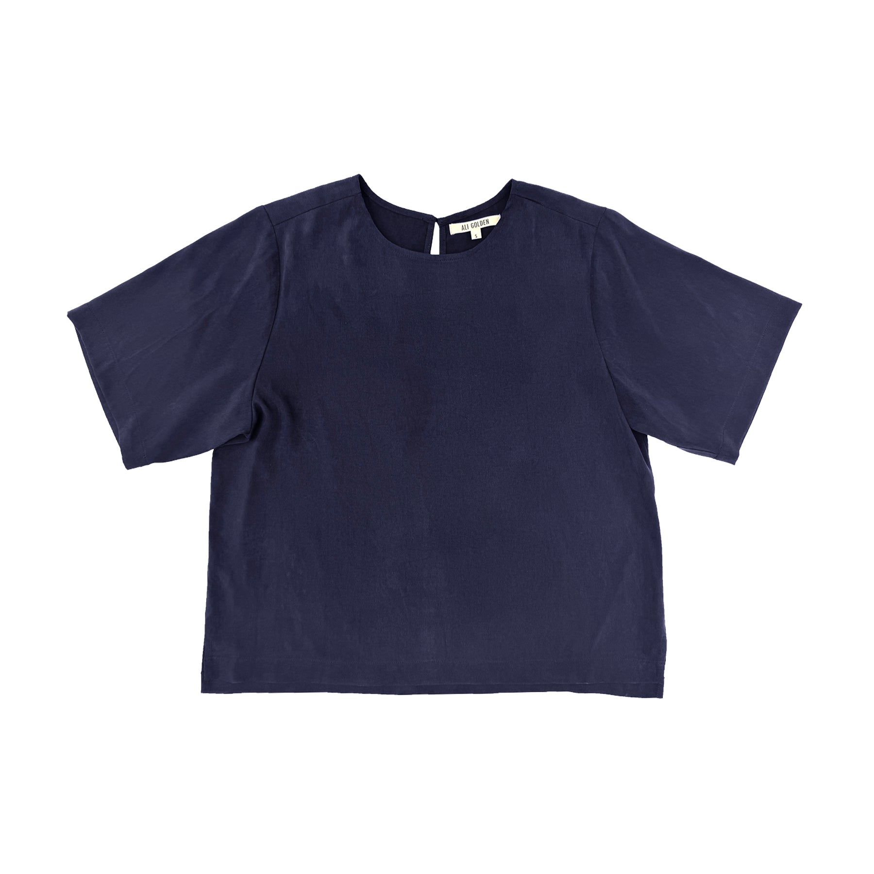 WOVEN T-SHIRT - NAVY