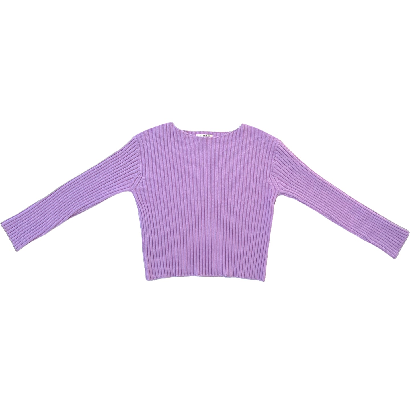 MERINO RIBBED SWEATER - LILAC