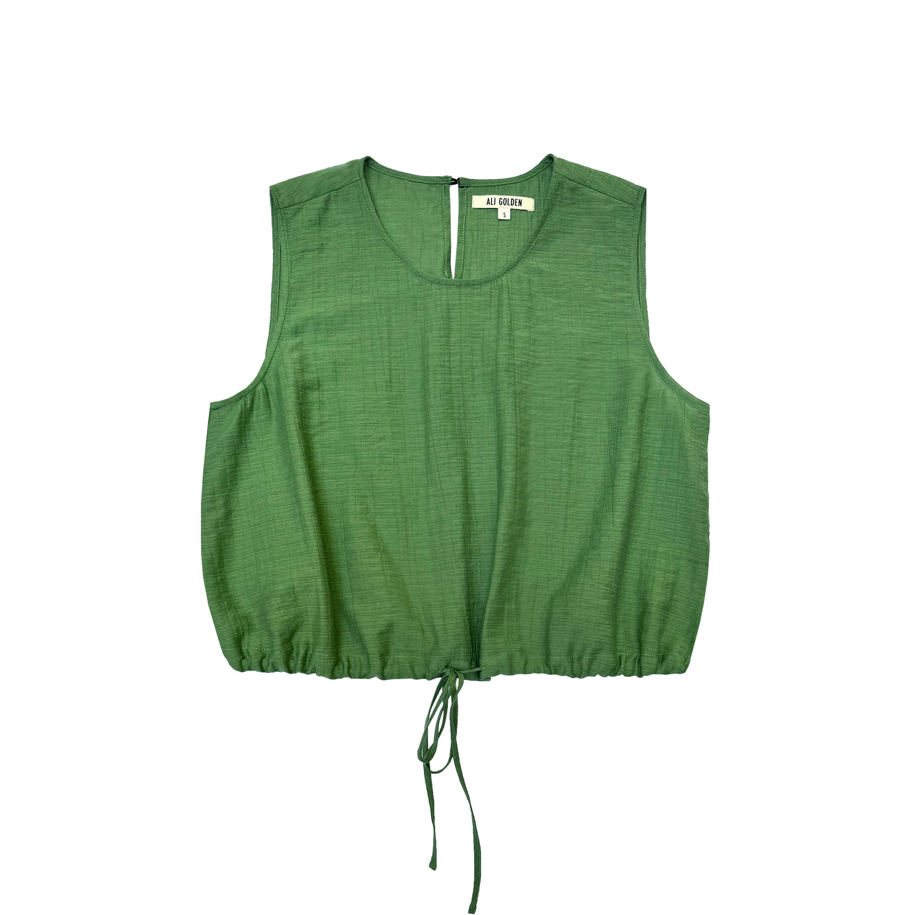 DRAWSTRING TANK - FADED GRASS GREEN