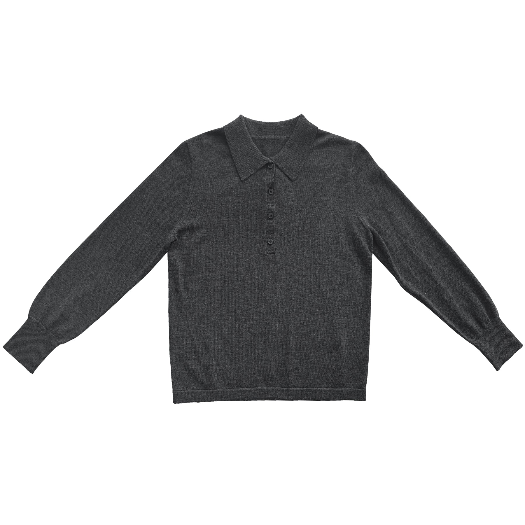 NEW POLO PULLOVER - CHARCOAL