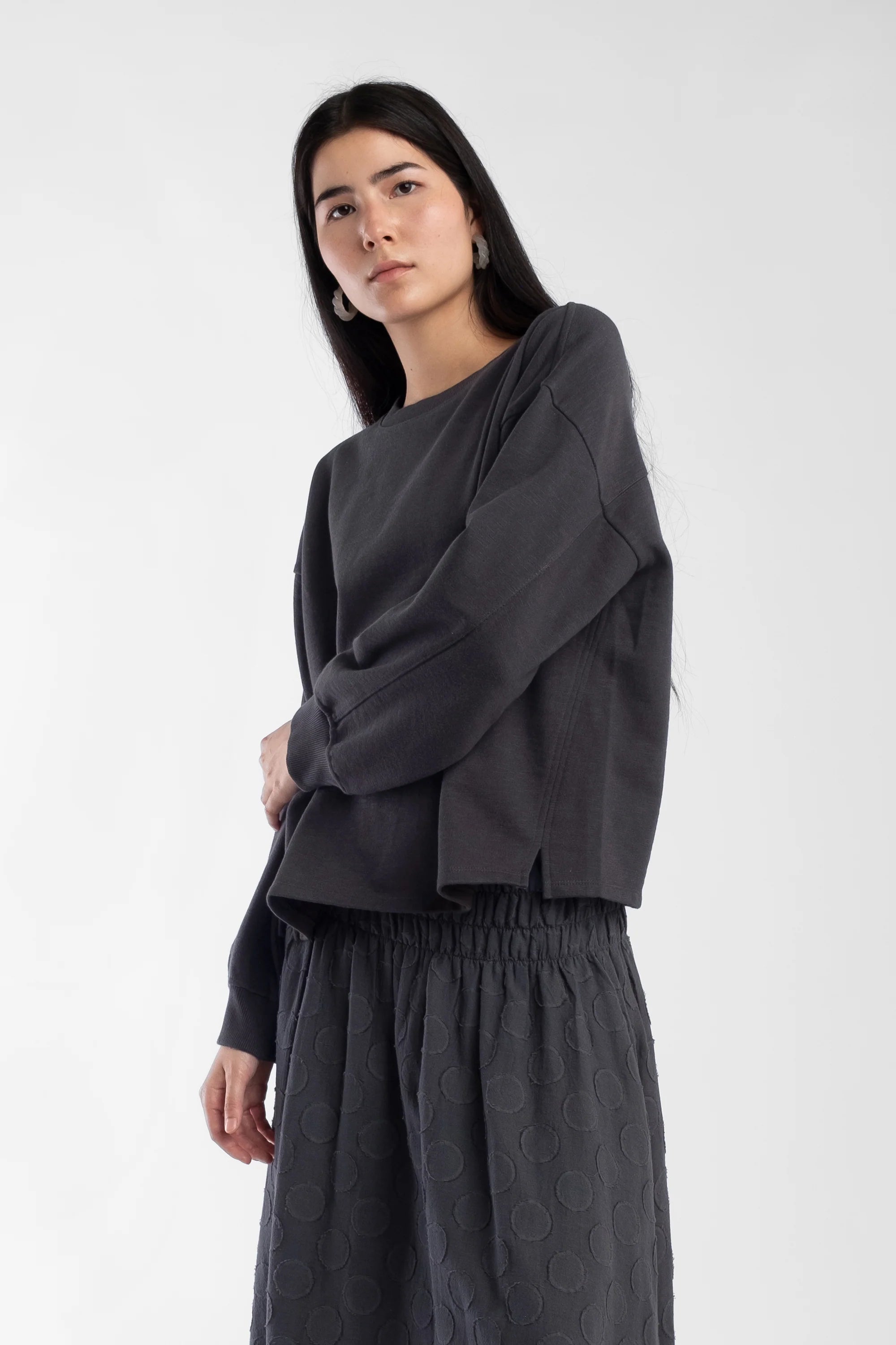 ARLES SWEATSHIRT - FADED BLACK
