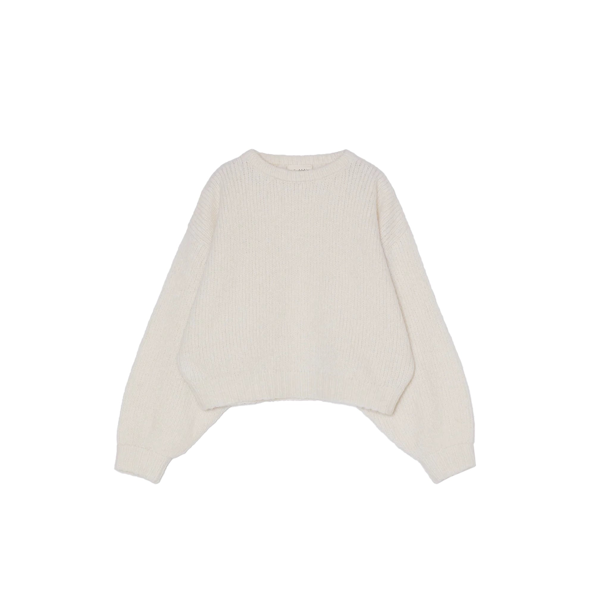 BALLOON SLEEVE SWEATER - CREAM