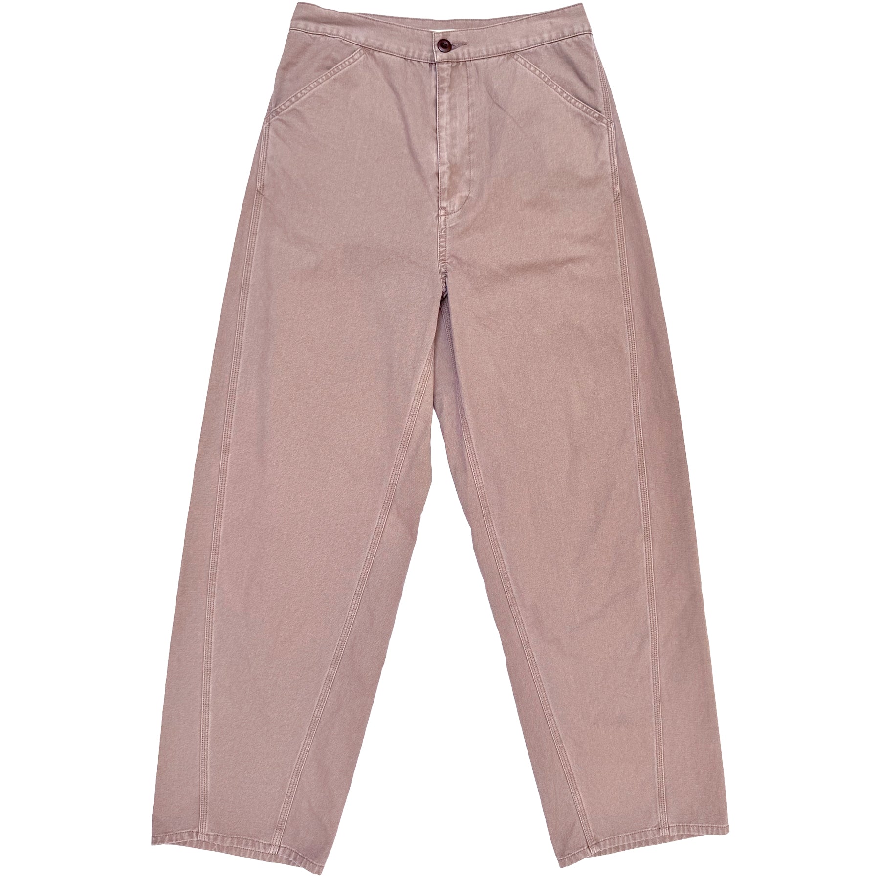 FITTED BARREL PANT - MAUVE