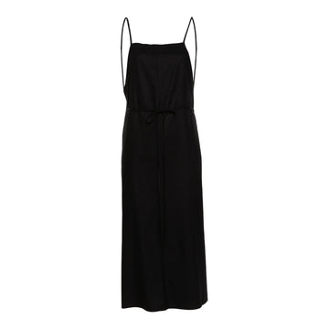 YUMI APRON DRESS - BLACK