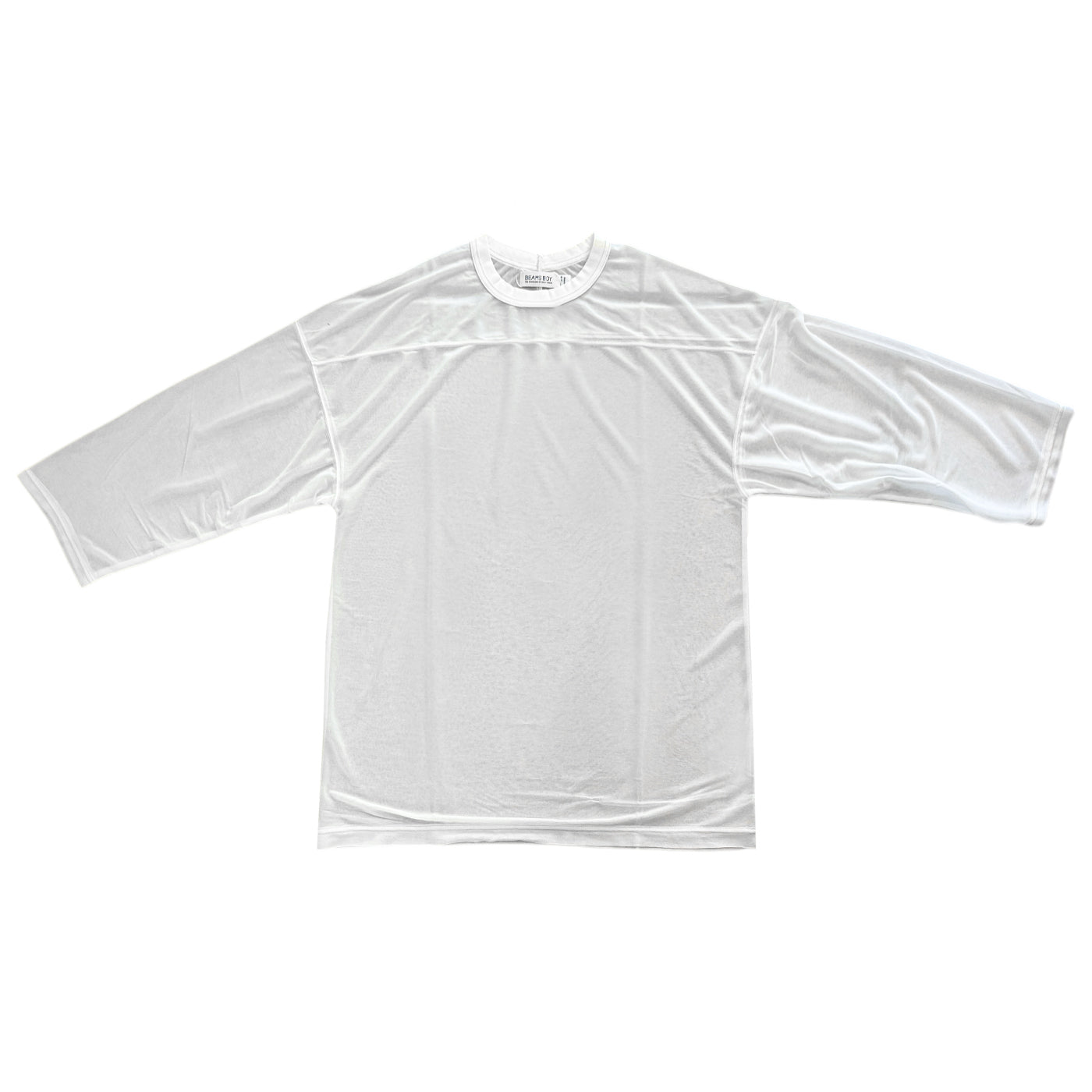SHEER FOOTBALL SHIRT - OFF WHITE