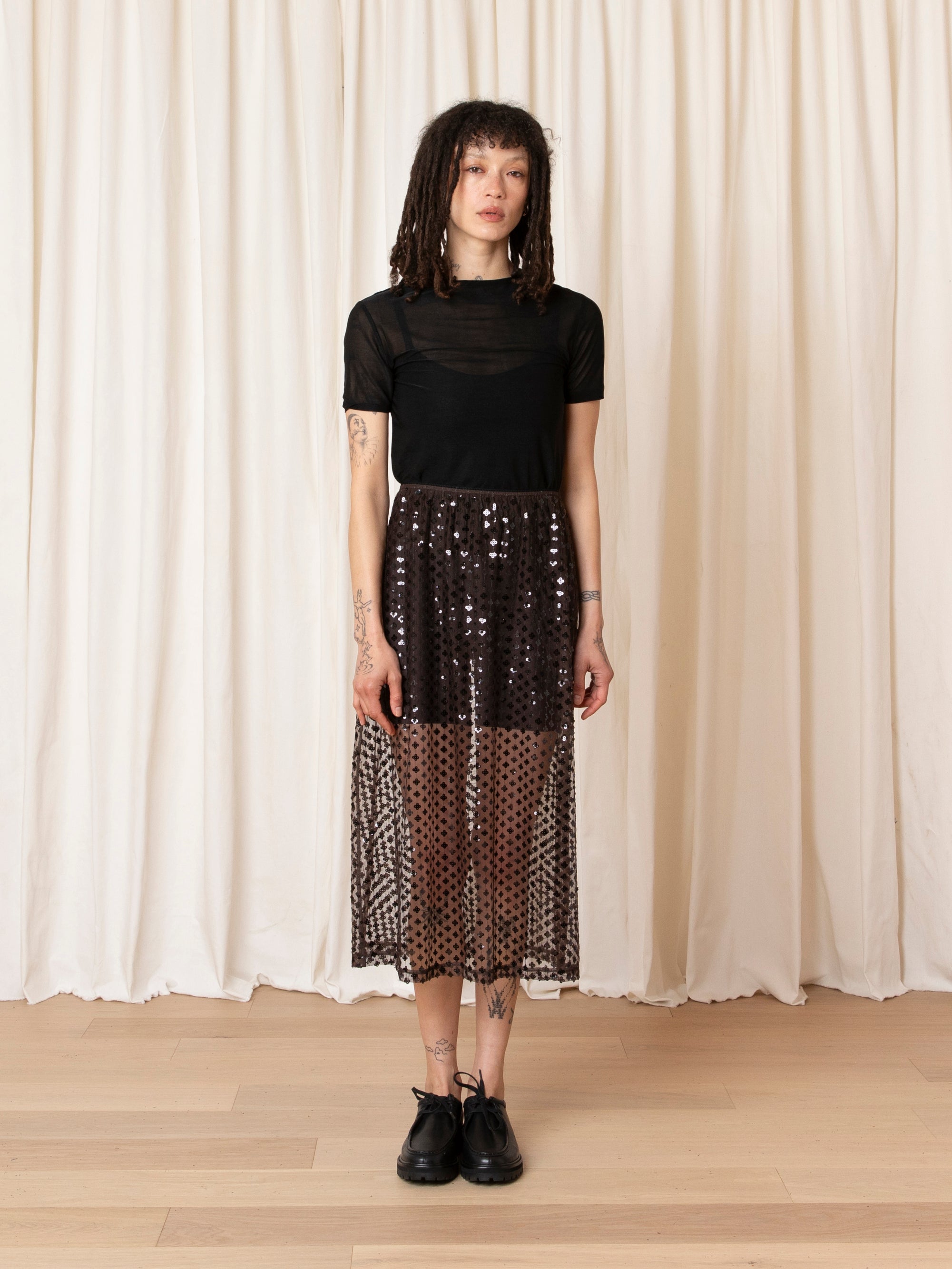 NEW MESH T-SHIRT - BLACK