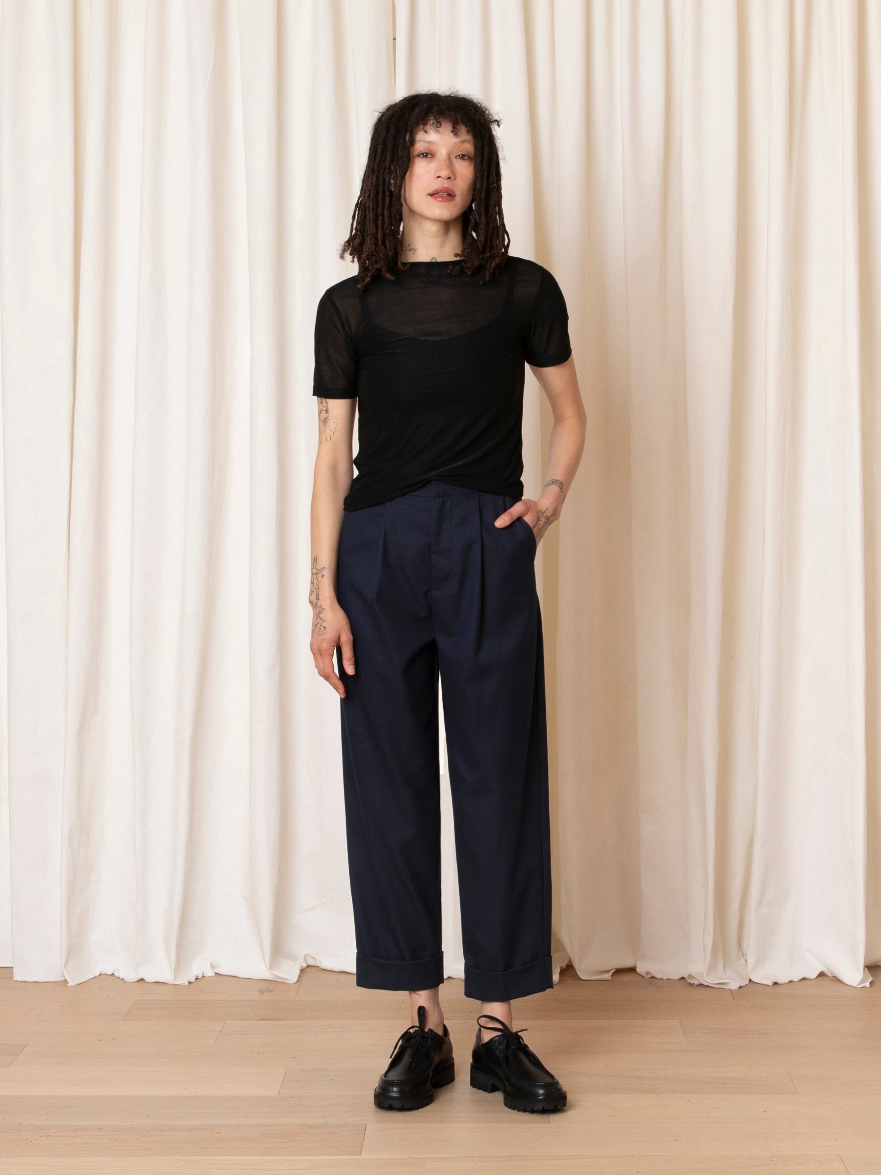 NEW MESH T-SHIRT - BLACK