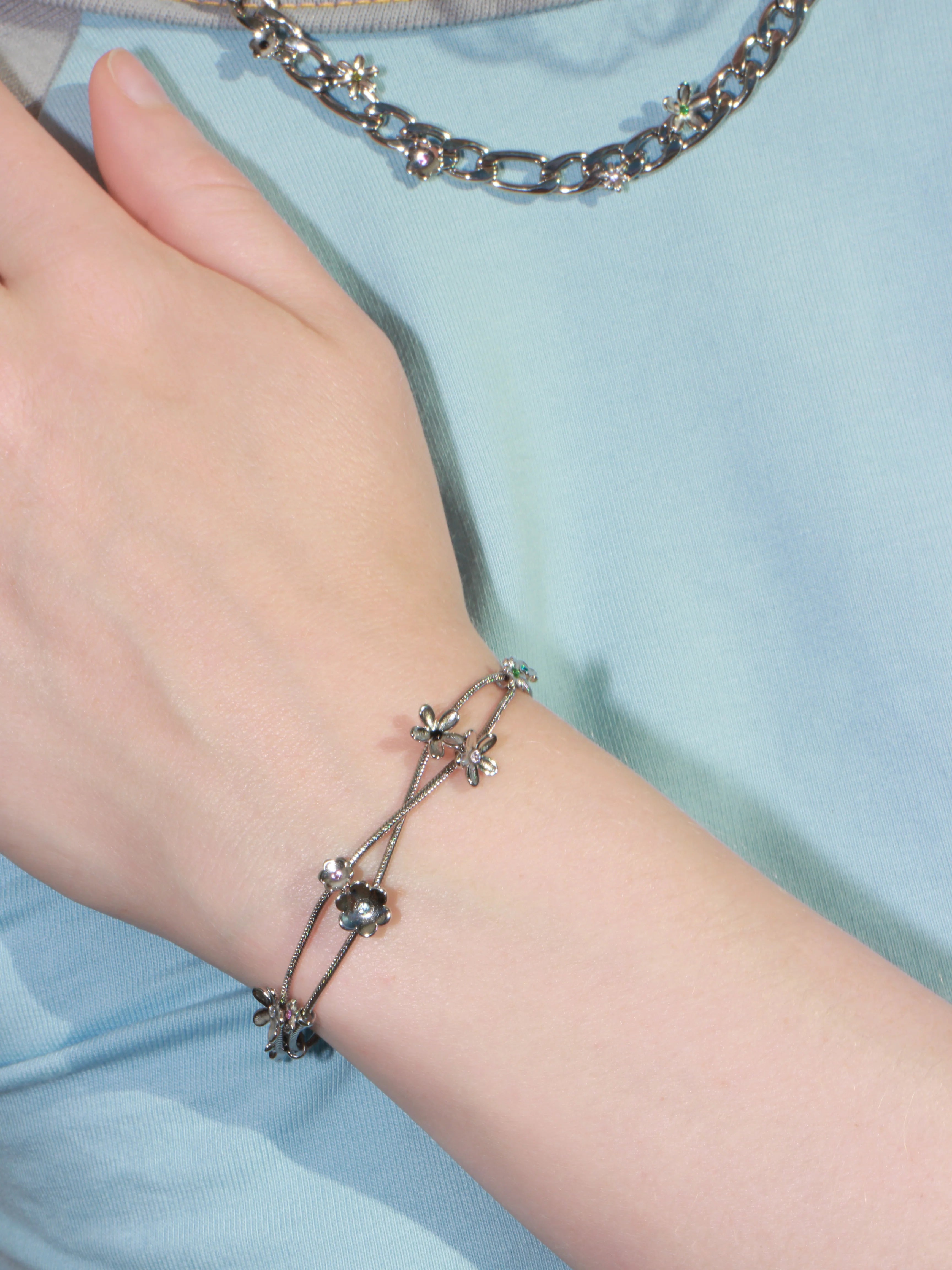 BABY BLOSSOM BRACELET - SILVER