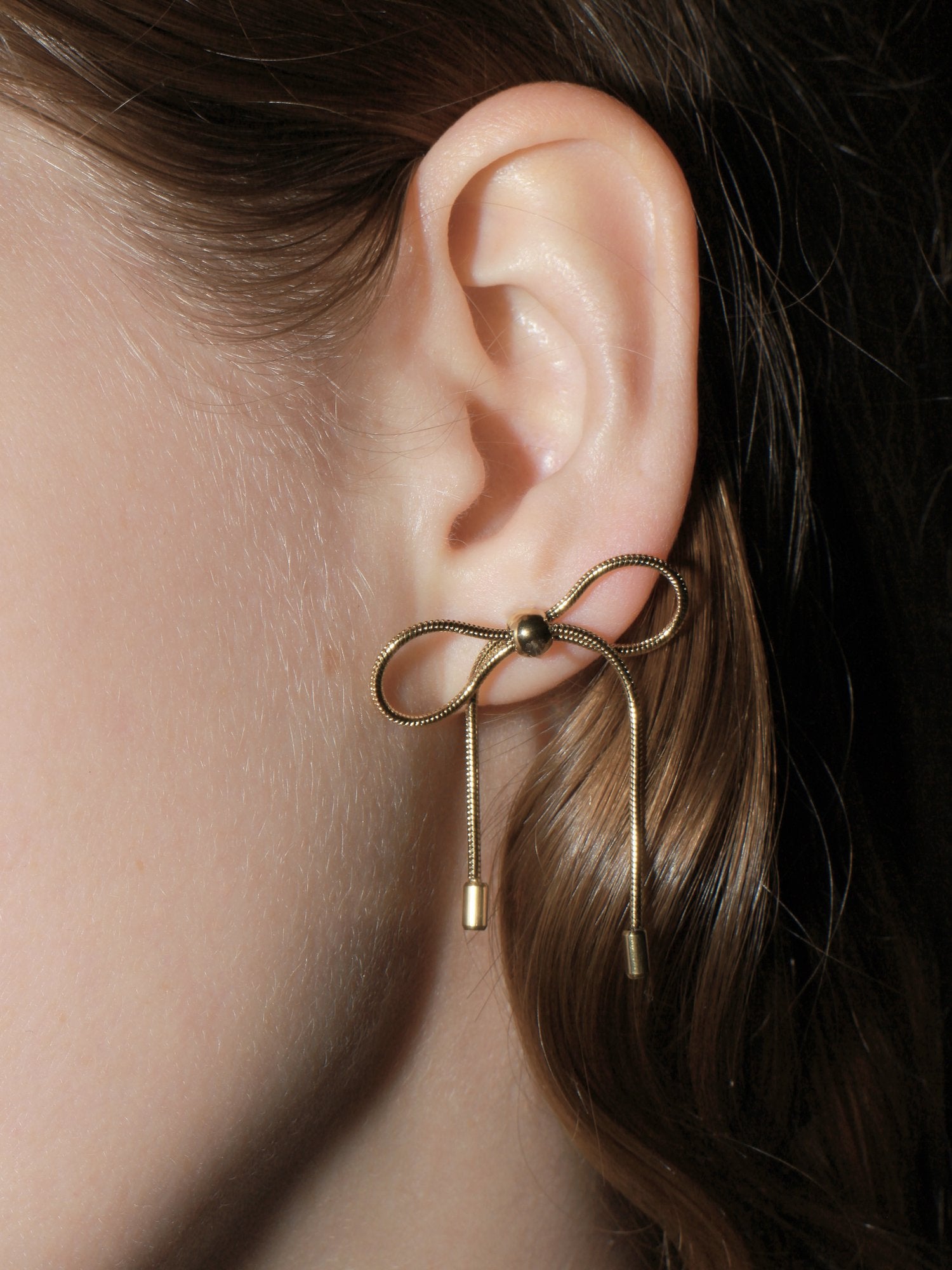 BOW EARRINGS - GOLD