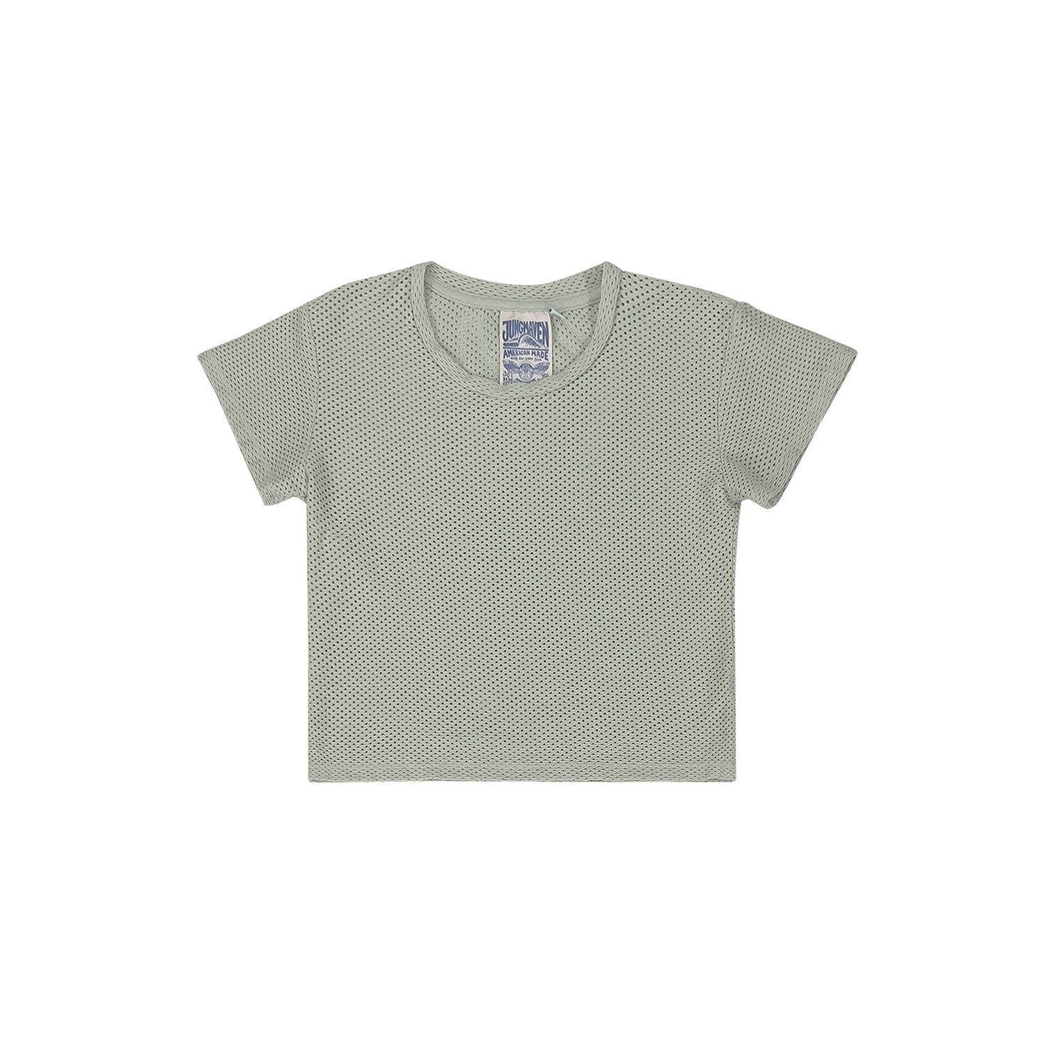 CARMEN MESH TEE - SEAFOAM GREEN