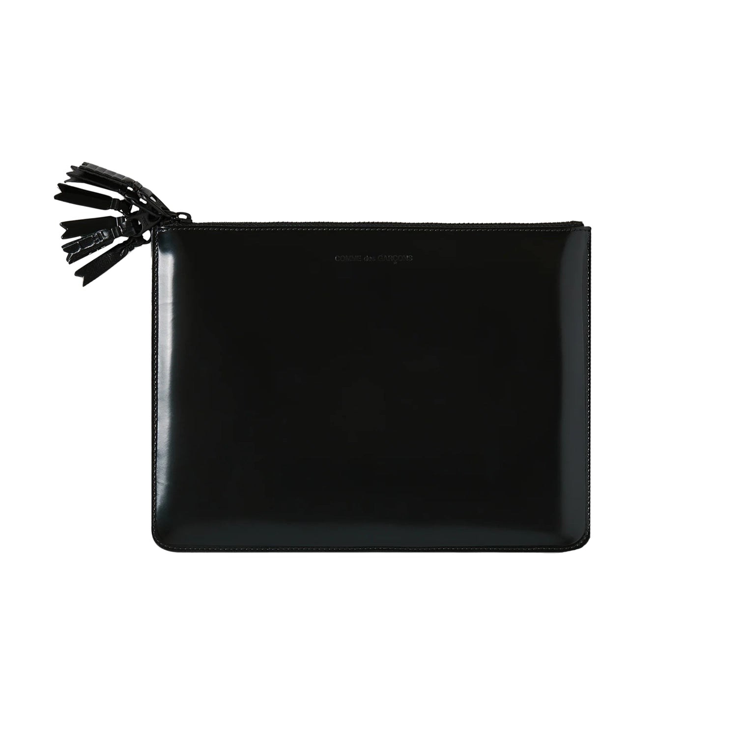 ZIPPER MEDLEY ZIP POUCH - BLACK