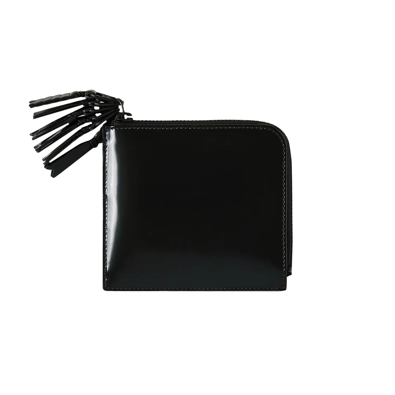 ZIPPER MEDLEY ZIP AROUND WALLET - BLACK