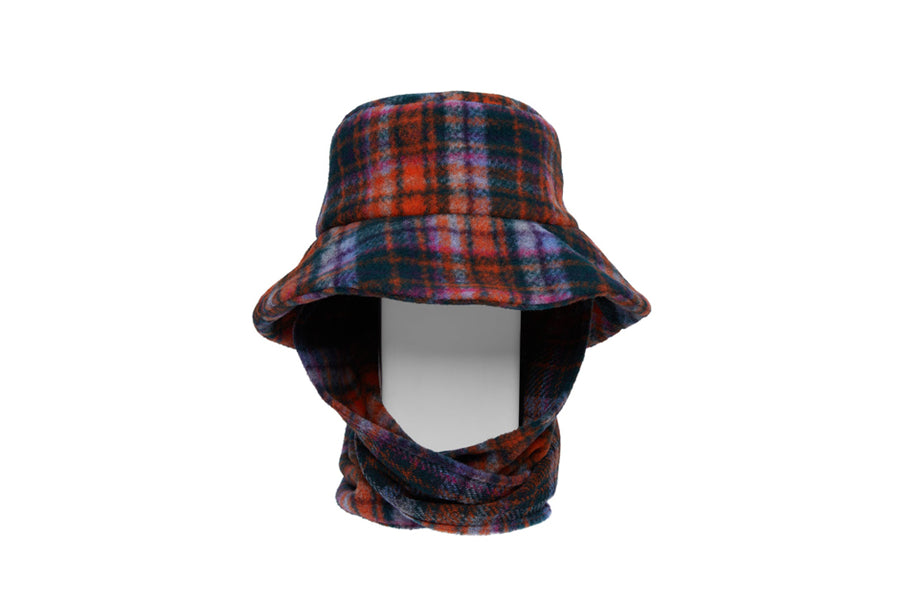 SCARVED BUCKET - HOT PLAID