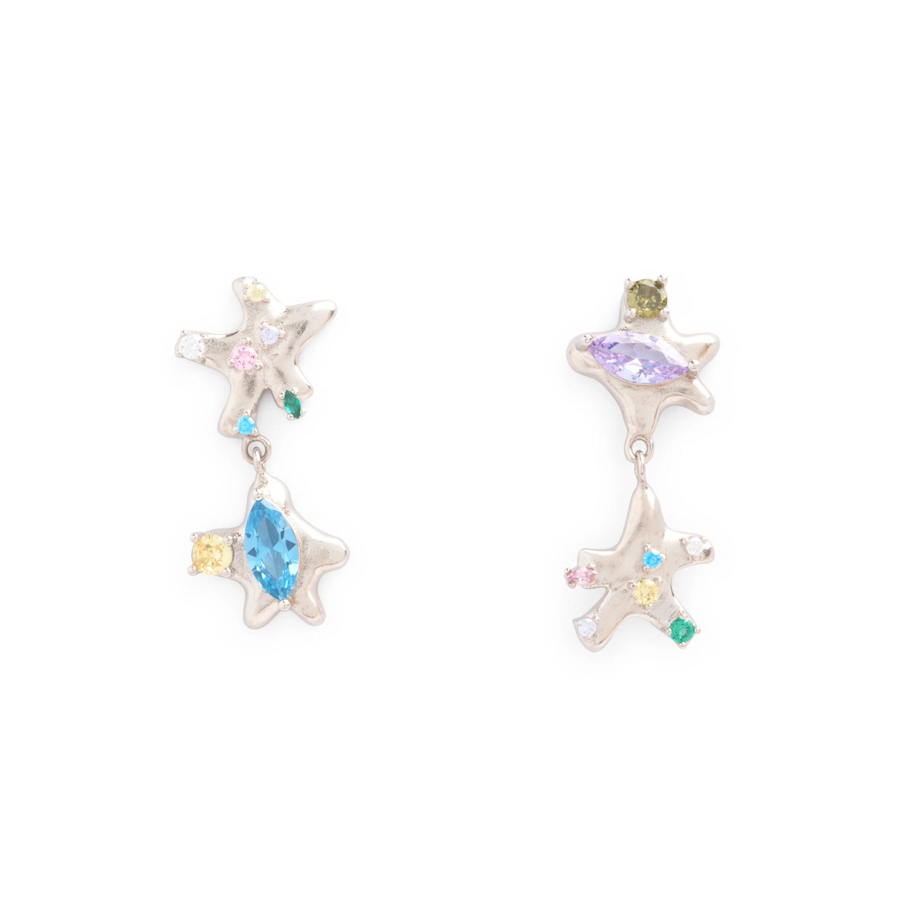 STAR DANGLE EARRINGS - PARTY MIX