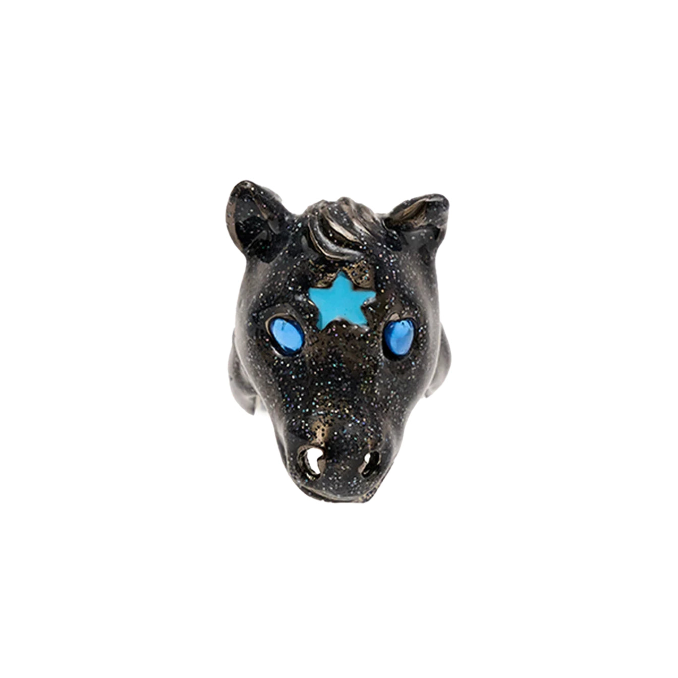 BABY PONY RING - GLITTER GRAY