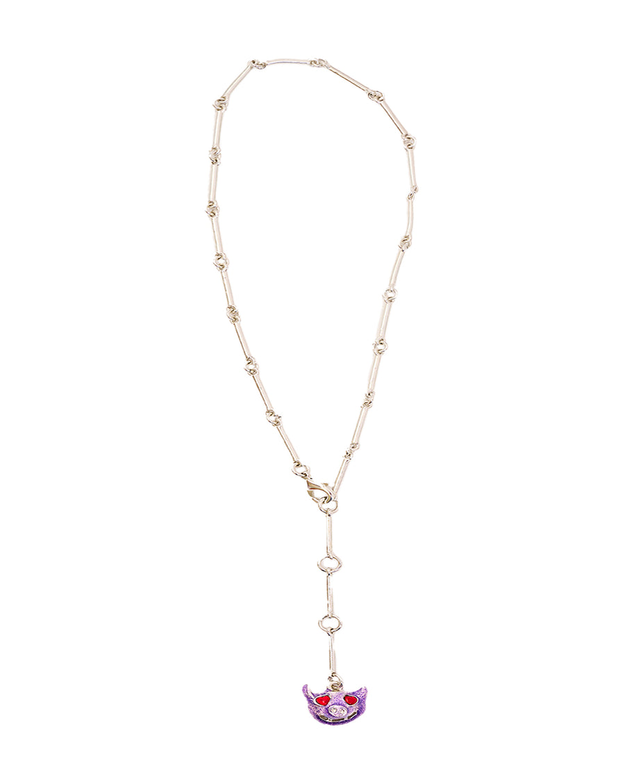 MUNSTER NECKLACE - GLITTER LILAC
