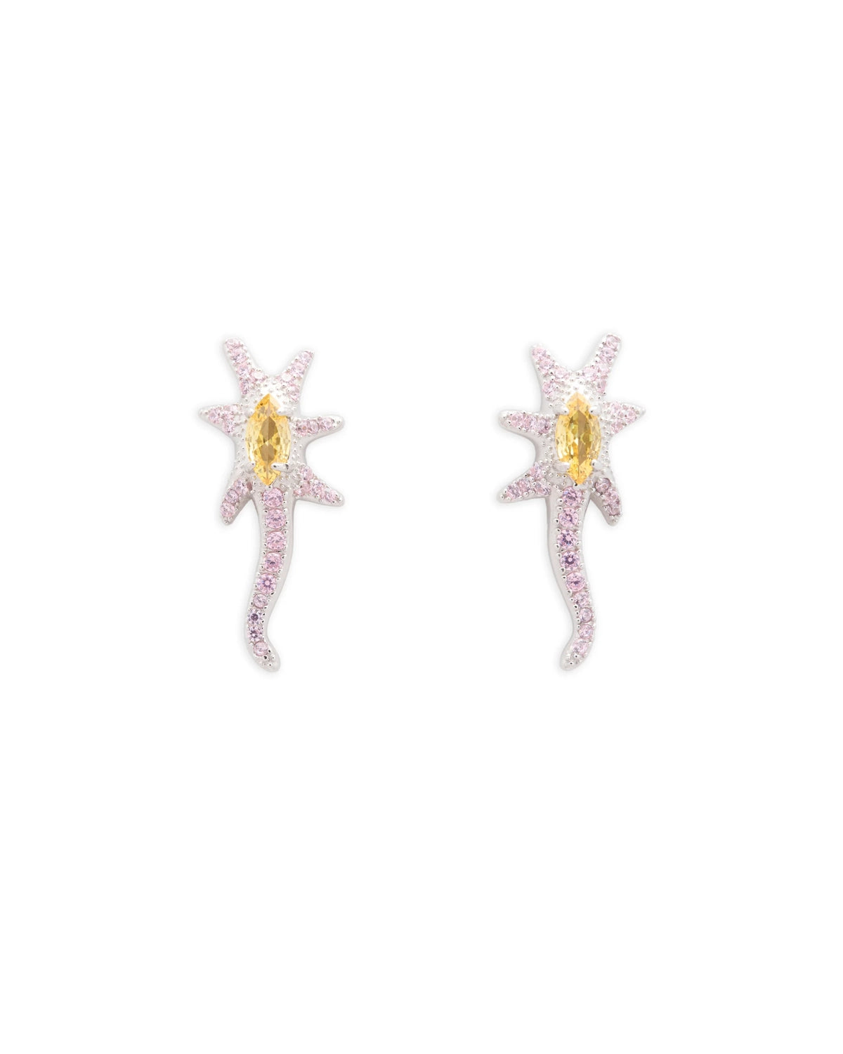 STAR TRAIL EARRINGS - PINK LEMONADE