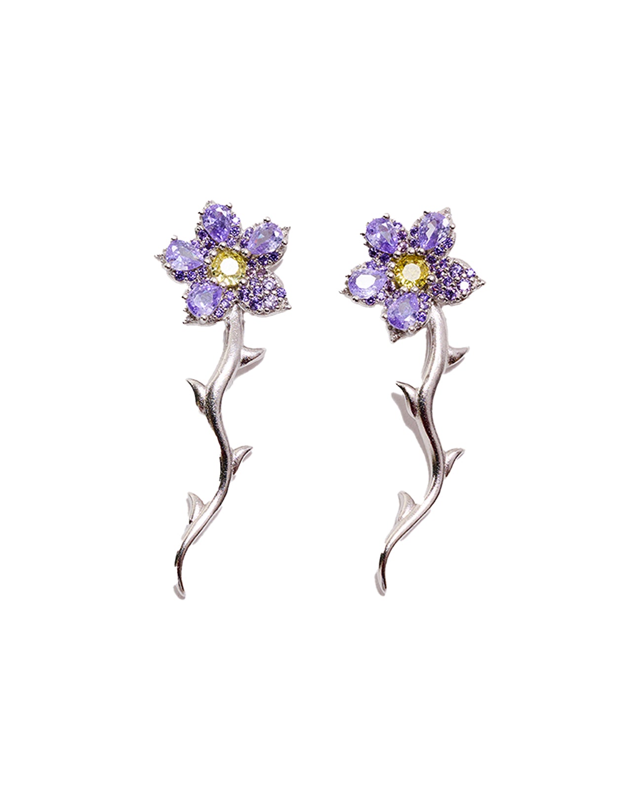 VINE EARRING - AMETHYST