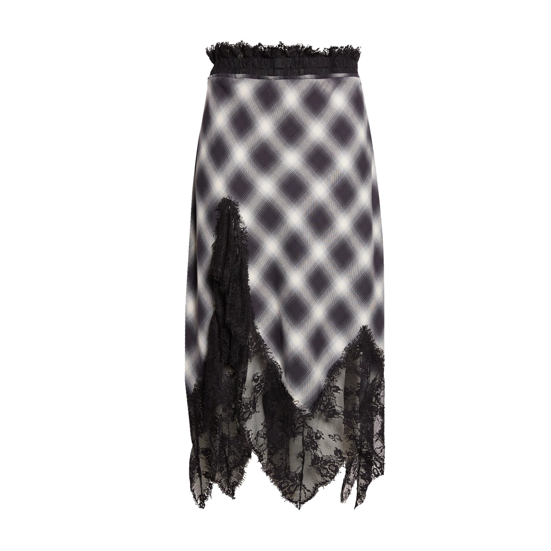 WATERLILY SKIRT - FOG PLAID