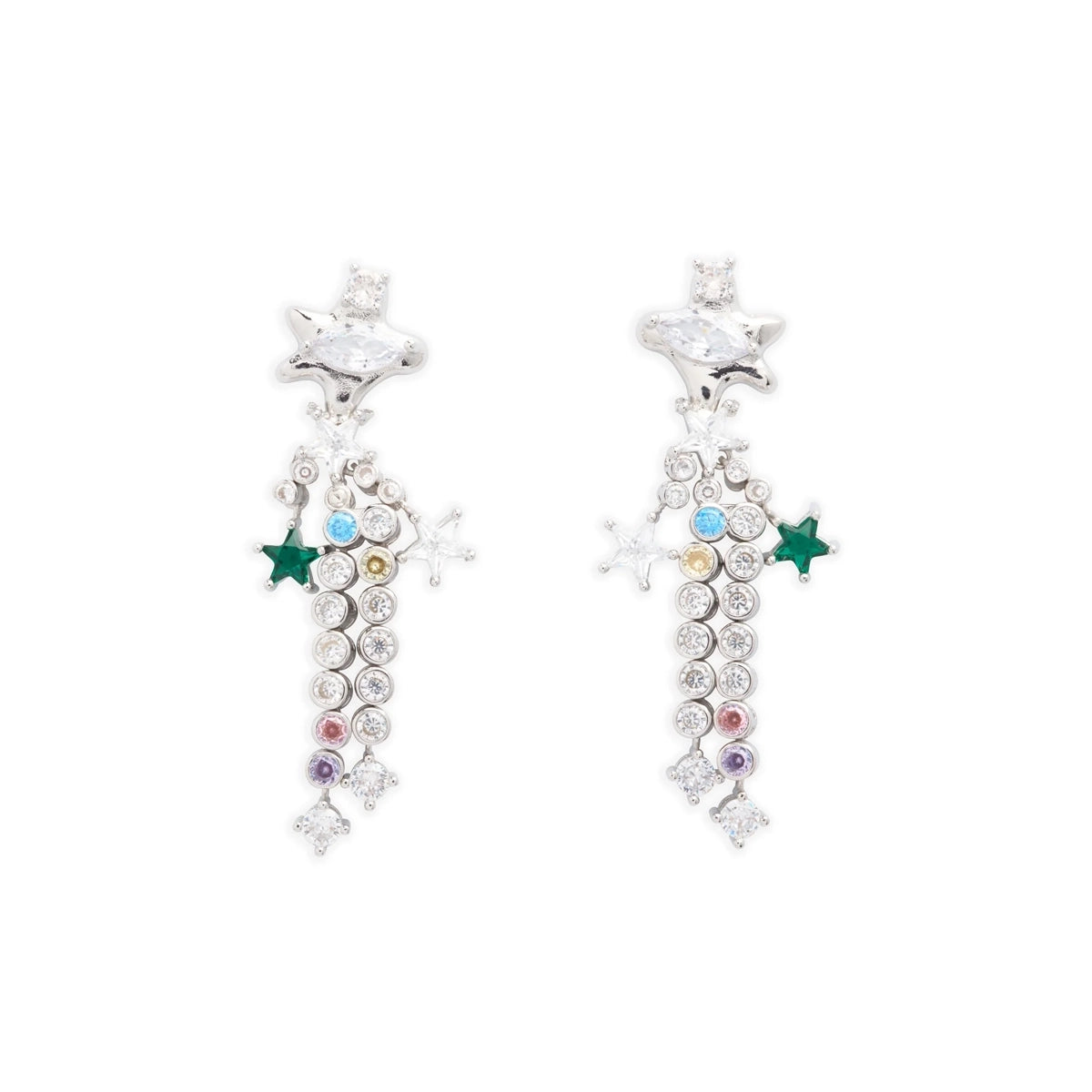 STELLA DANGLE EARRINGS - SPLASH