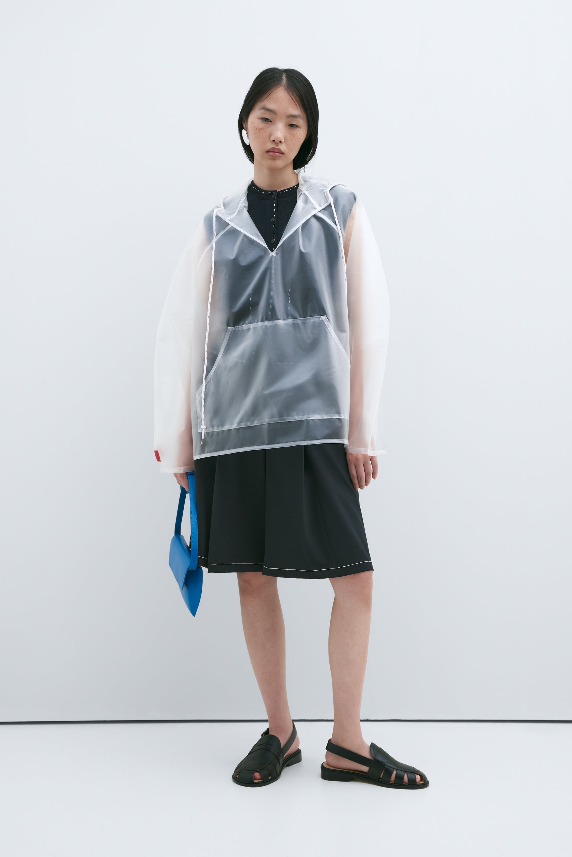 TAILORING STITCHED BERMUDA - NAVY