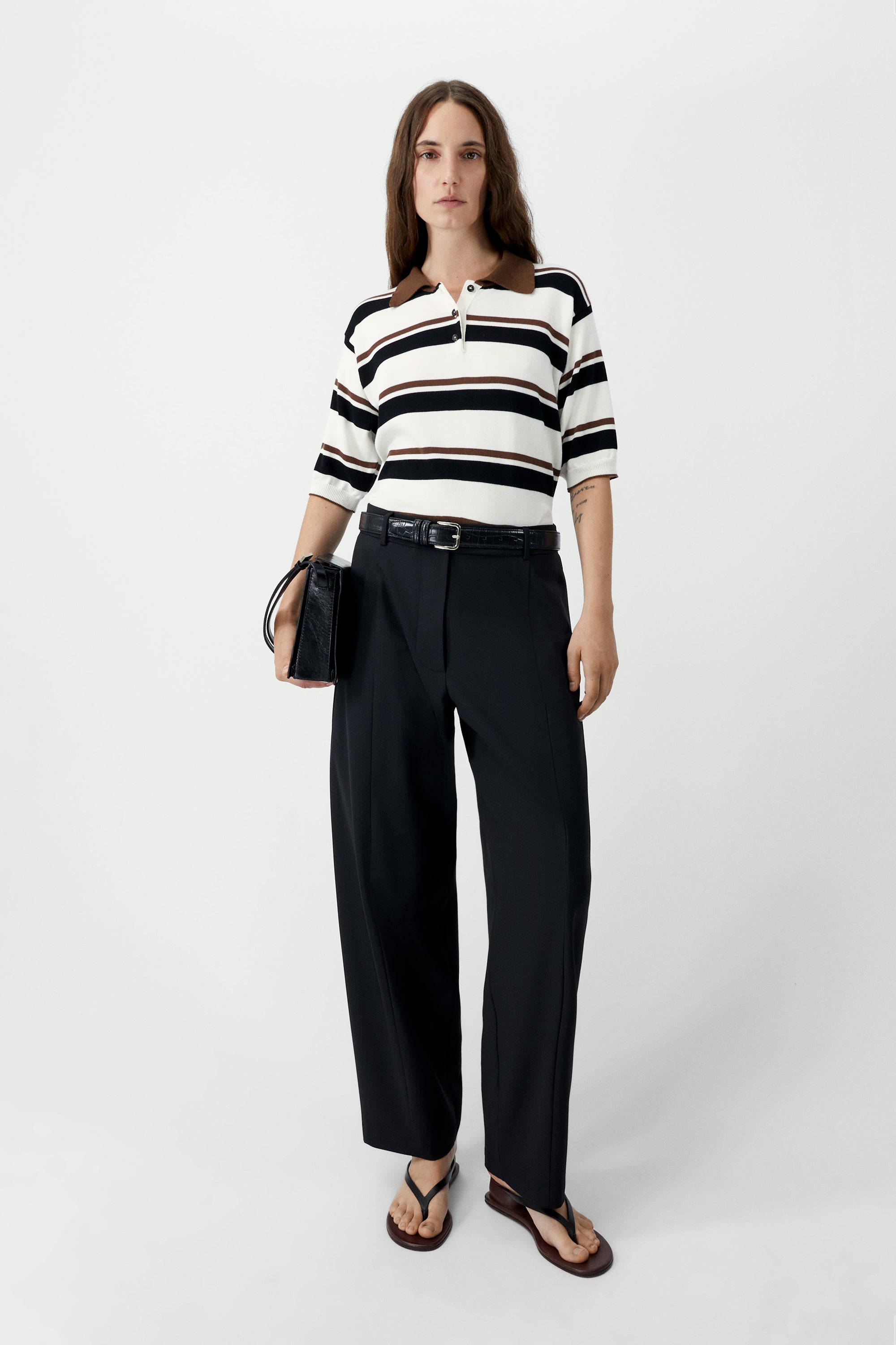 ORGANIC COTTON STRIPED POLO - MULTI