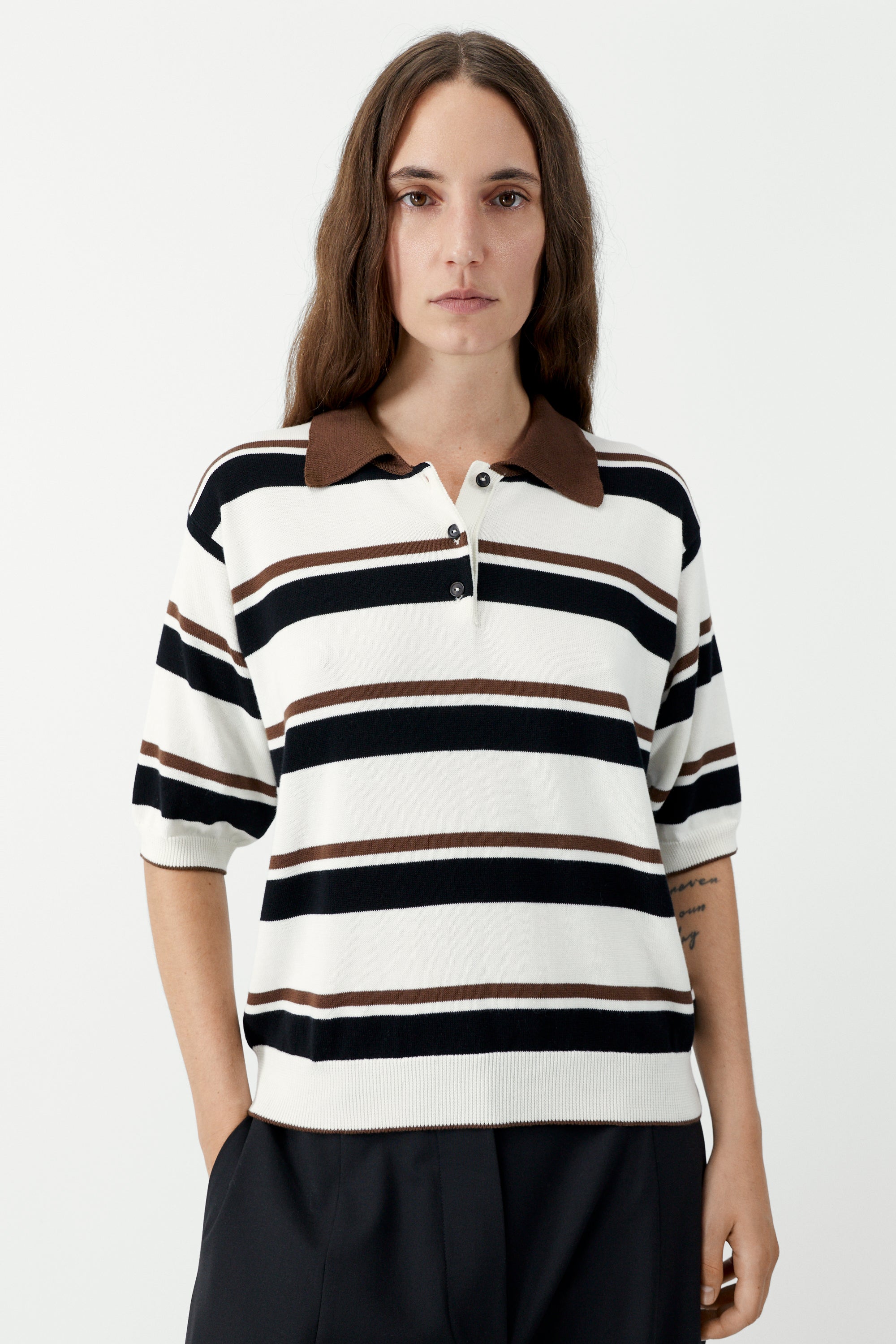 ORGANIC COTTON STRIPED POLO - MULTI