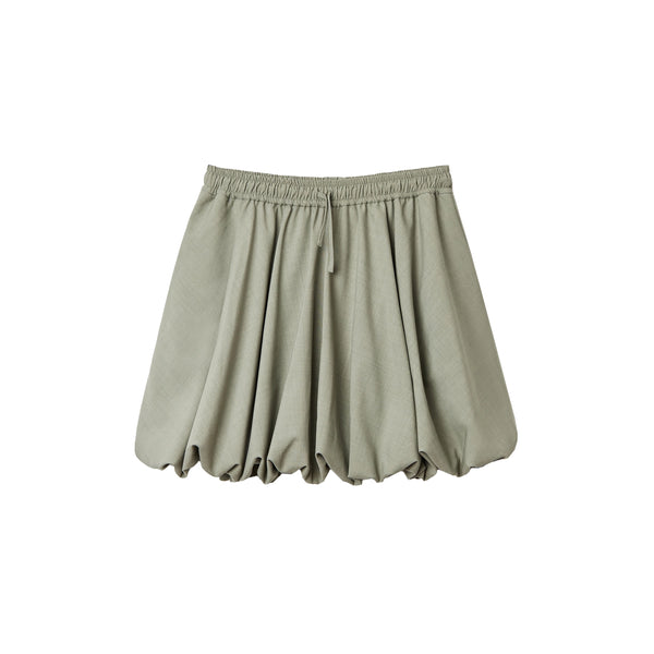 Kirakira volume ballon mini skirt グレー BALLOON MINI SKIRT - SALVIA