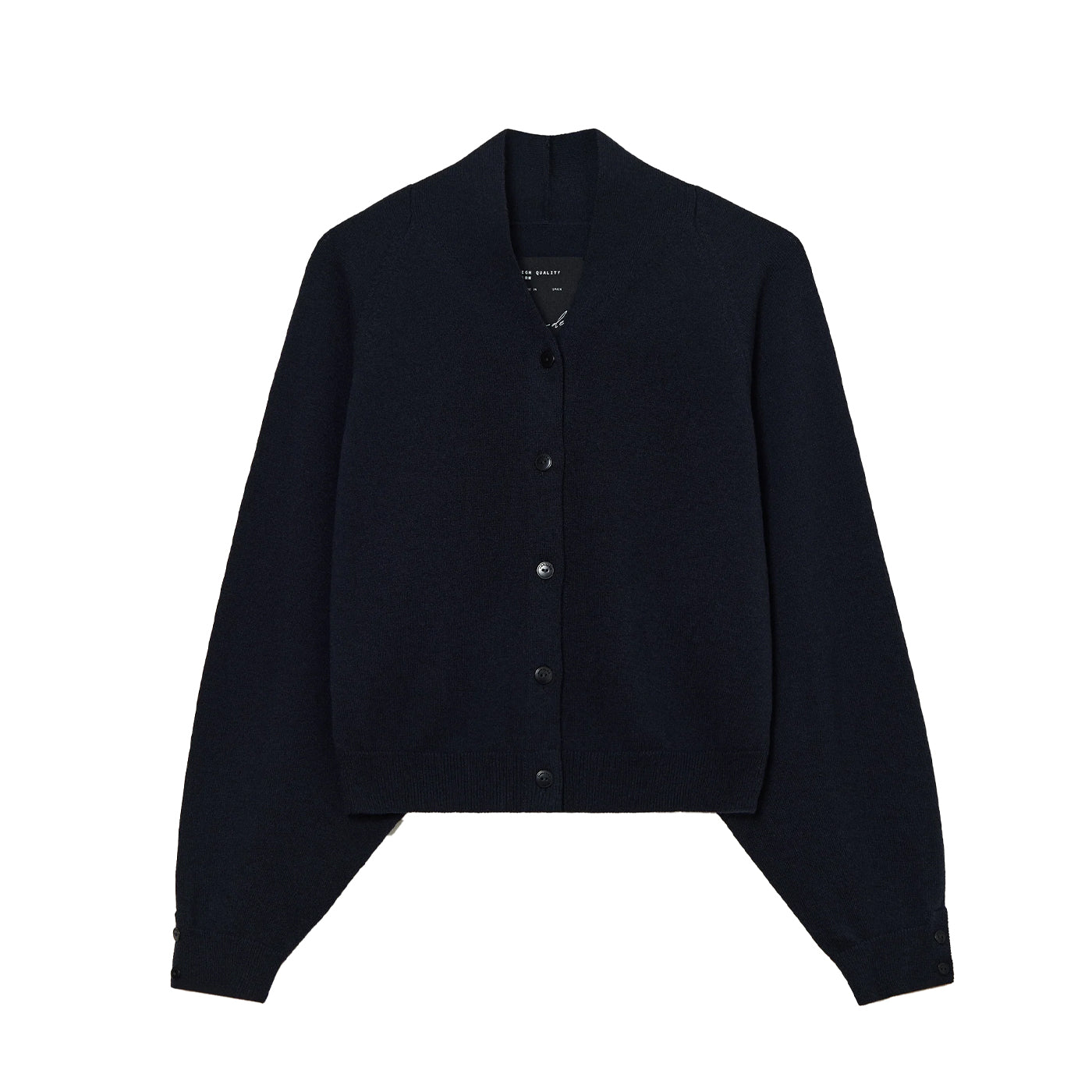 MERINO WOOL CARDIGAN - NAVY