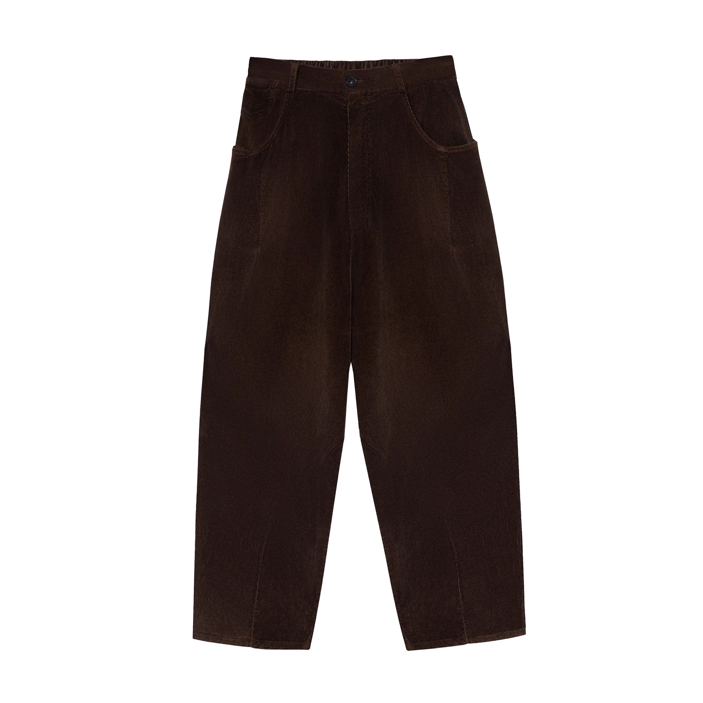 CORDUROY BAGGY PANTS - BROWN