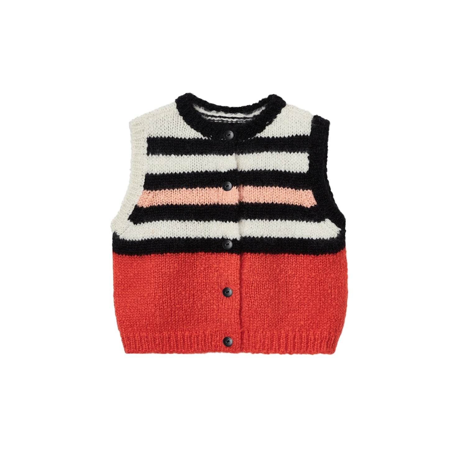 MOHAIR STRIPED WAISTCOAT