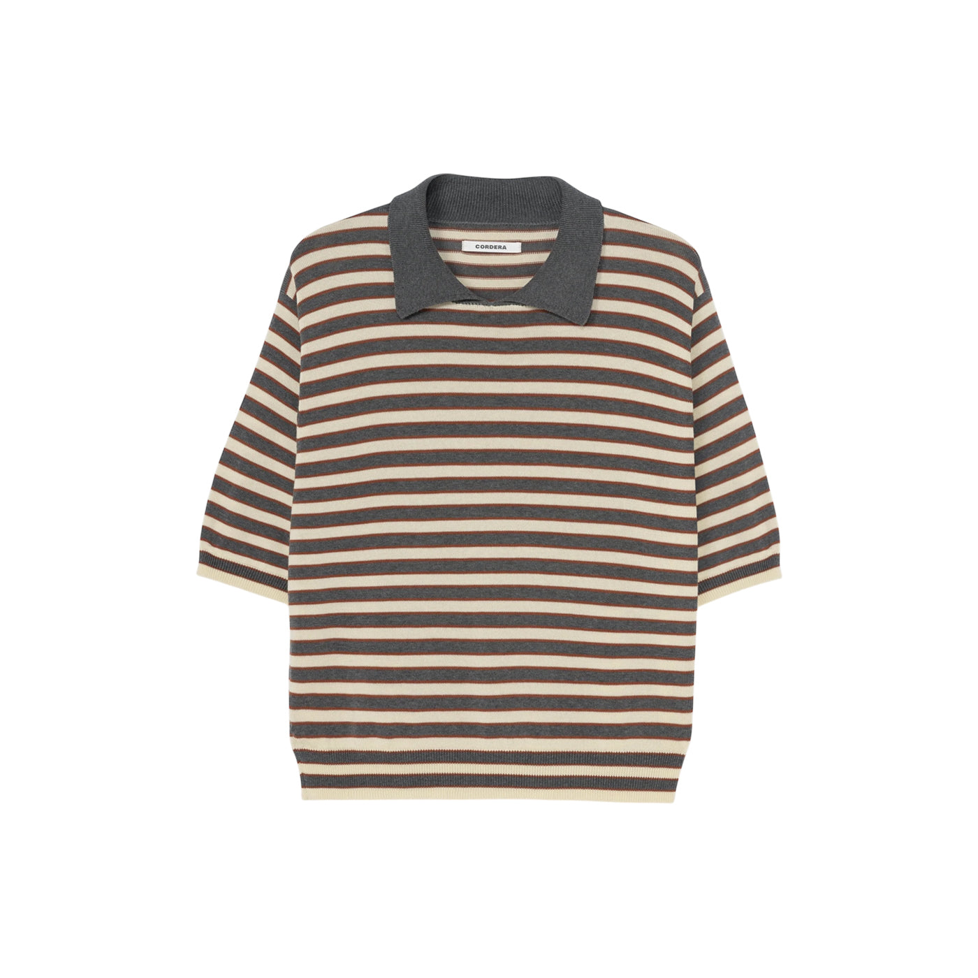 ORGANIC COTTON STRIPED POLO