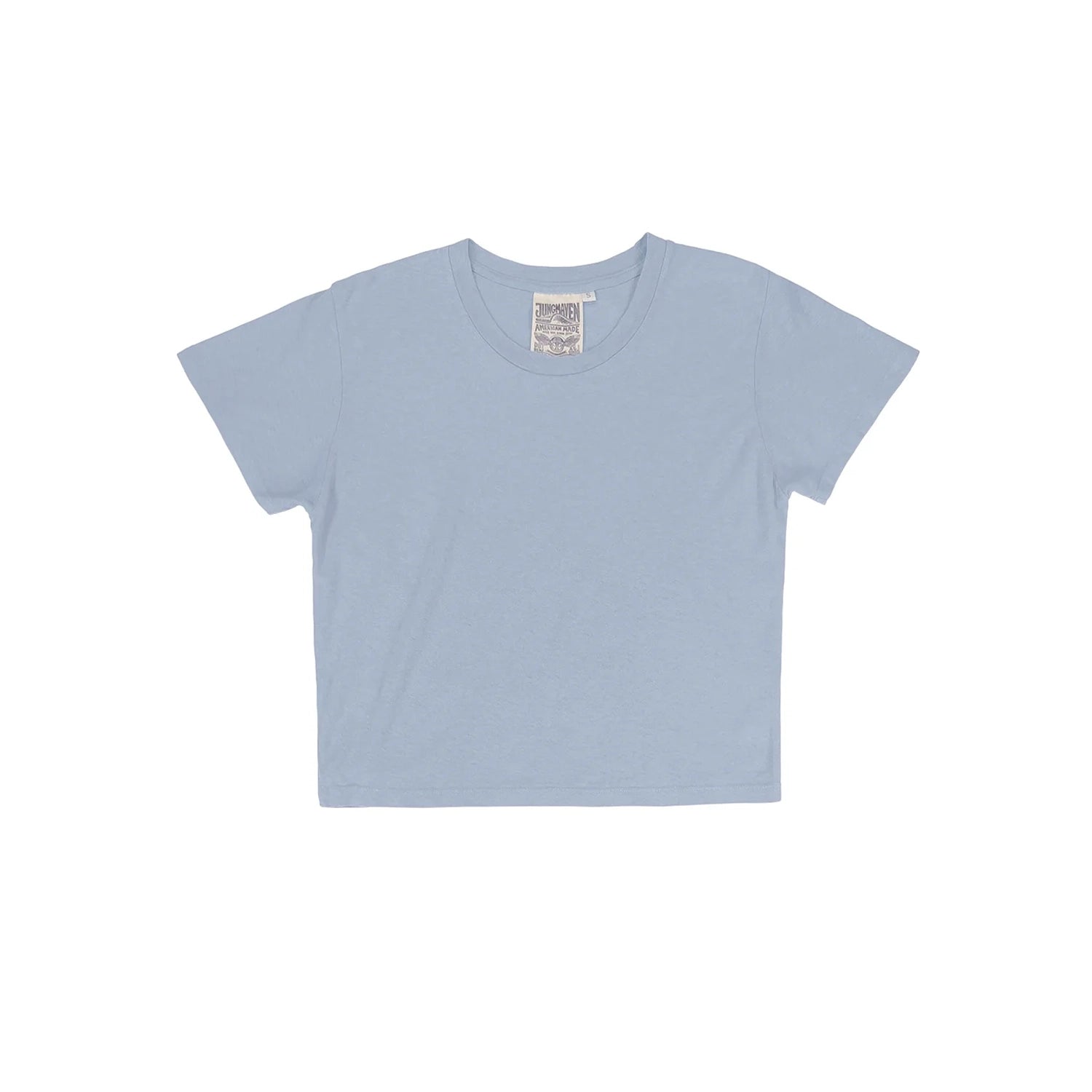 CROPPED LOREL TEE - COASTAL BLUE