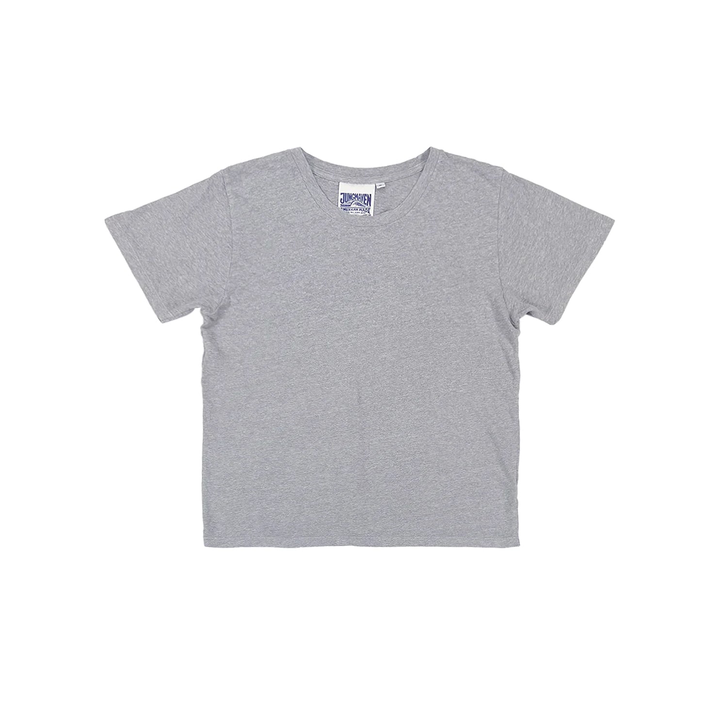 CROPPED LOREL TEE - HEATHER GRAY