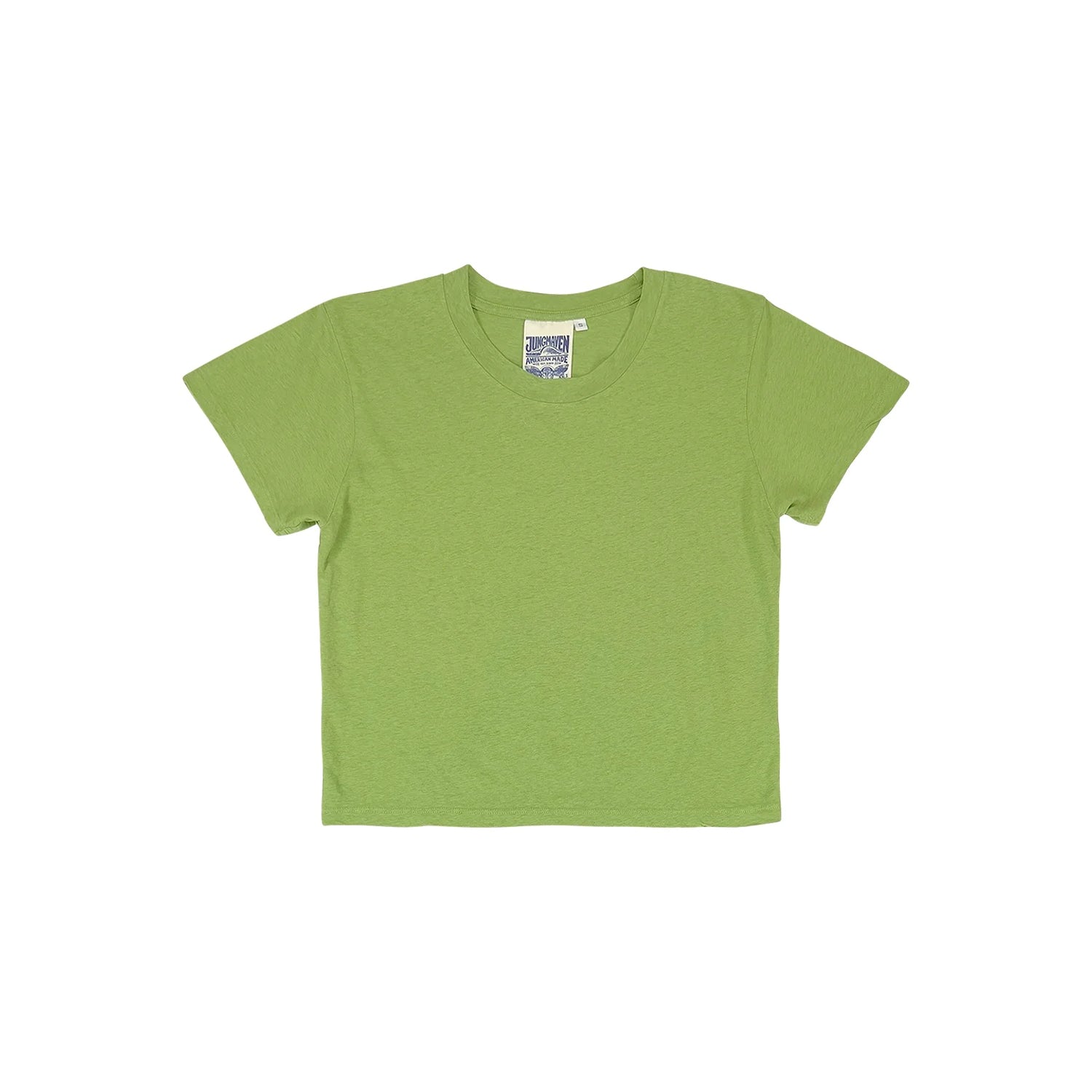 CROPPED LOREL TEE - DARK MATCHA