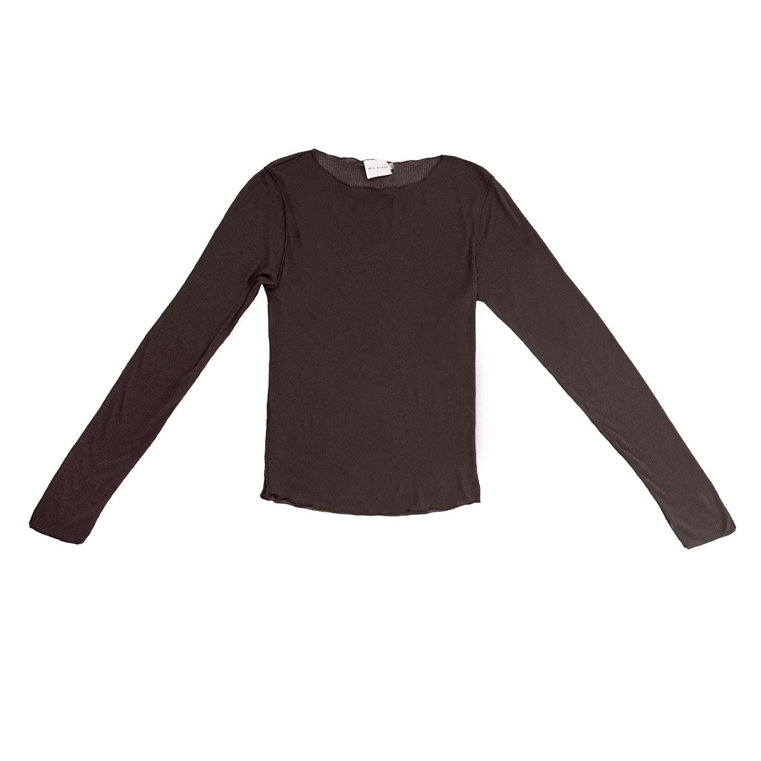 KNIT LONG SLEEVE - MAHOGANY