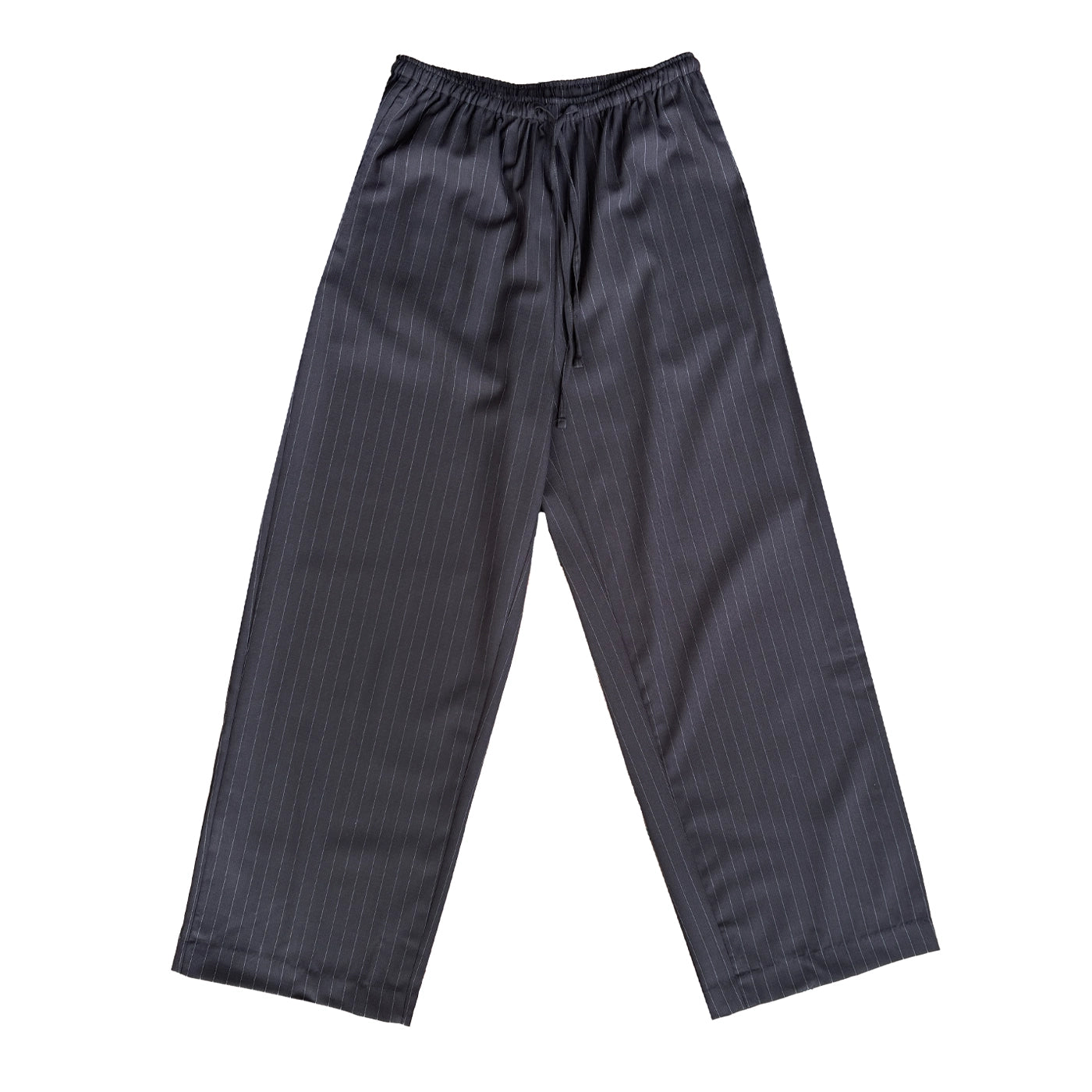 DRAWCORD WOOL PANT - LICORICE