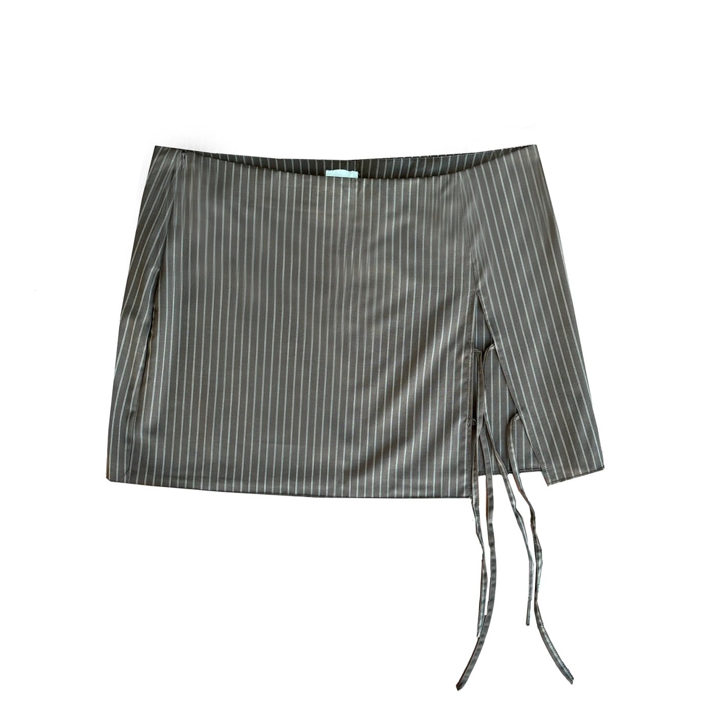 TWO TIES SKIRT - SABLE STRIPE