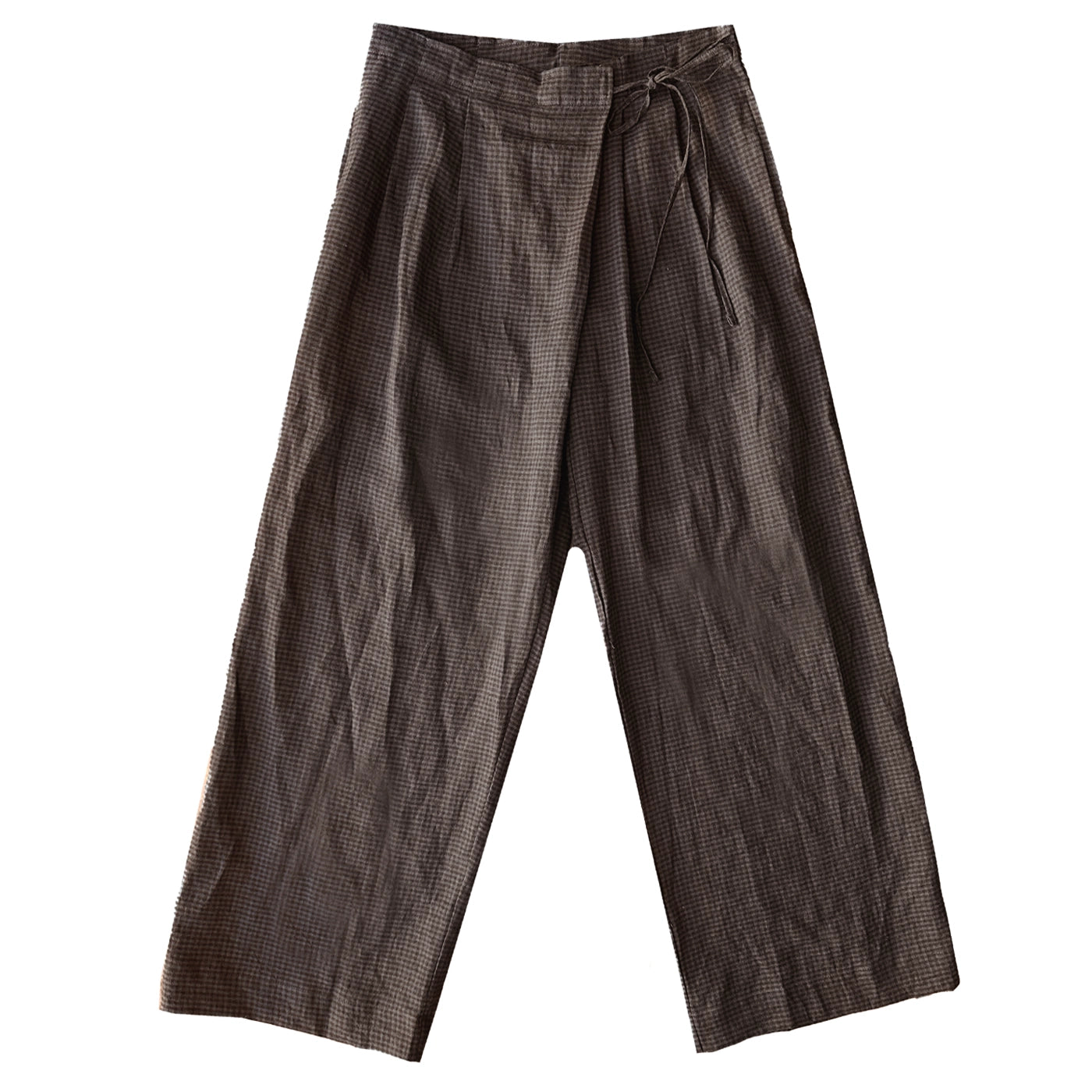 FOLD PANT - SLATE CHECK